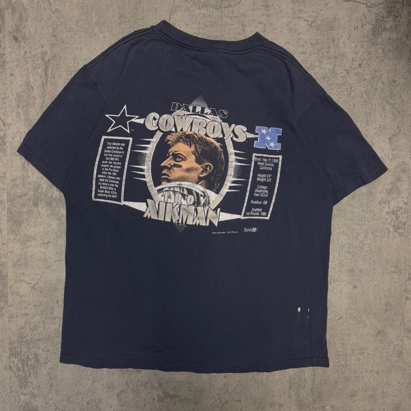 Nutmeg 90s Troy Aikman Dallas Cowboys -- L --- Size US L / EU 52-54 / 3 - 2 Thumbnail
