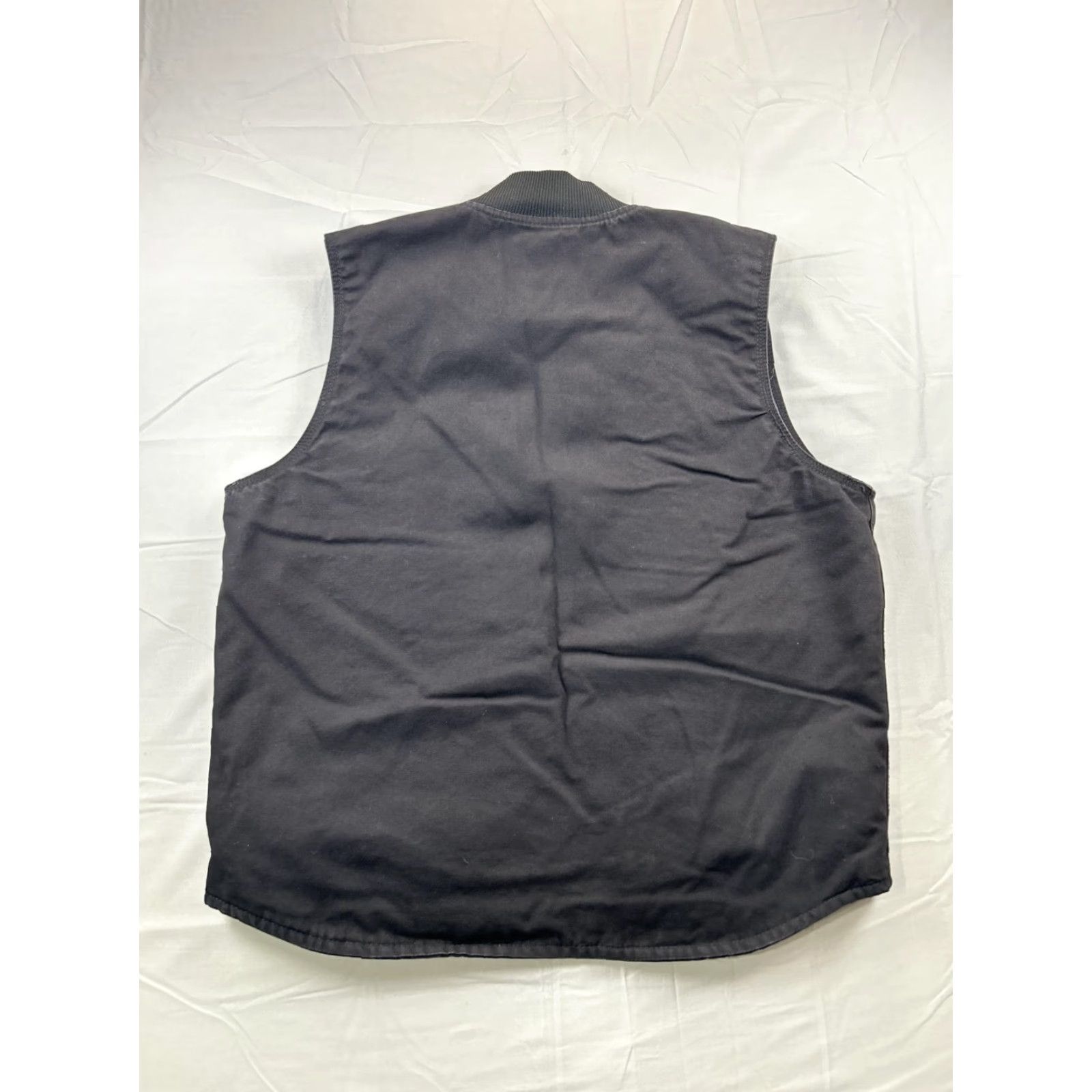 Vintage Berne Vest Mens L Black Canvas Quilted Insulated Full Zip Workwear Outdoor Size US L / EU 52-54 / 3 - 2 Thumbnail