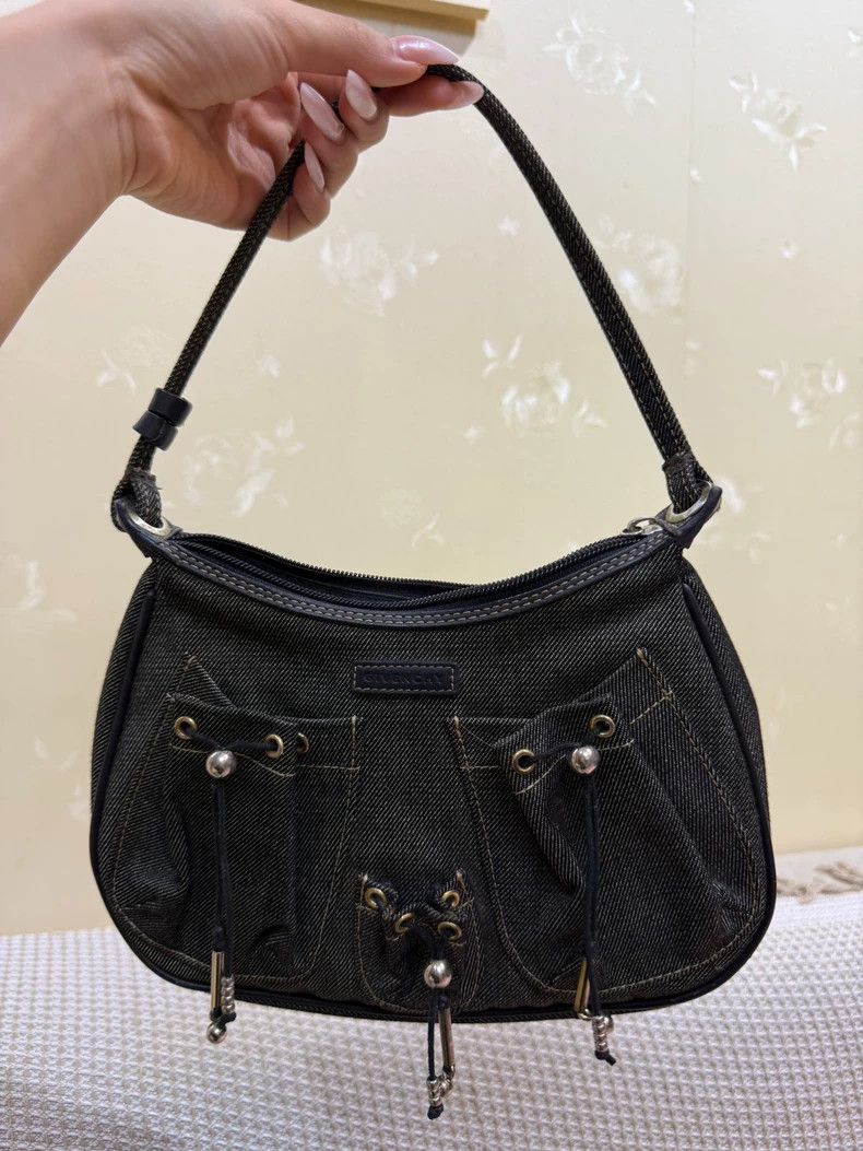 Givenchy Givenchy Denim Double Pocket Biker Bag Size ONE SIZE - 1 Thumbnail