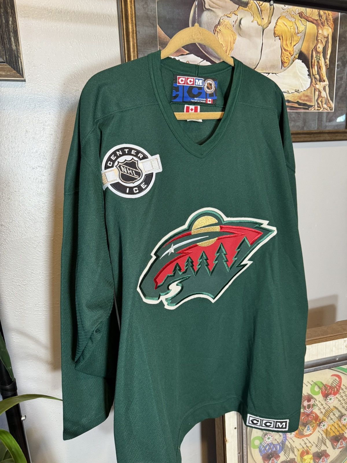 Ccm × NHL × Vintage Minnesota Wild Jersey Size US XL / EU 56 / 4 - 2 Thumbnail