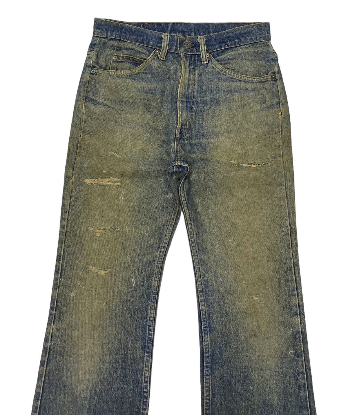 Levi's 🔥Thrashed Orange Tab Levi’s Flare Distress Bootcut Jean Size US 31 - 5 Thumbnail