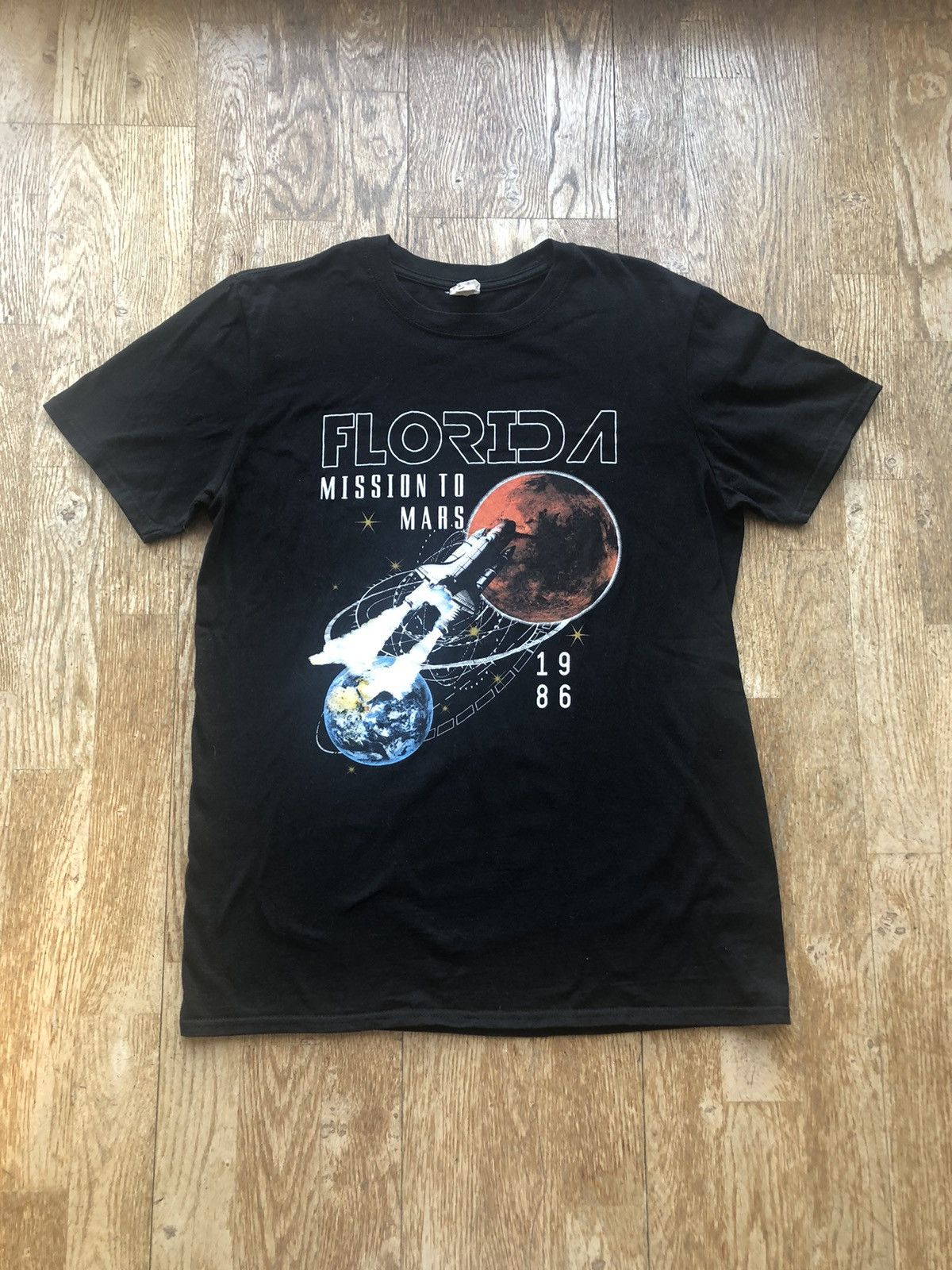 NASA × Vintage RARE 1986 FLORIDA MISSION TO MARS EXPEDITION TEE SHIRT Size US S / EU 44-46 / 1 - 1 Thumbnail