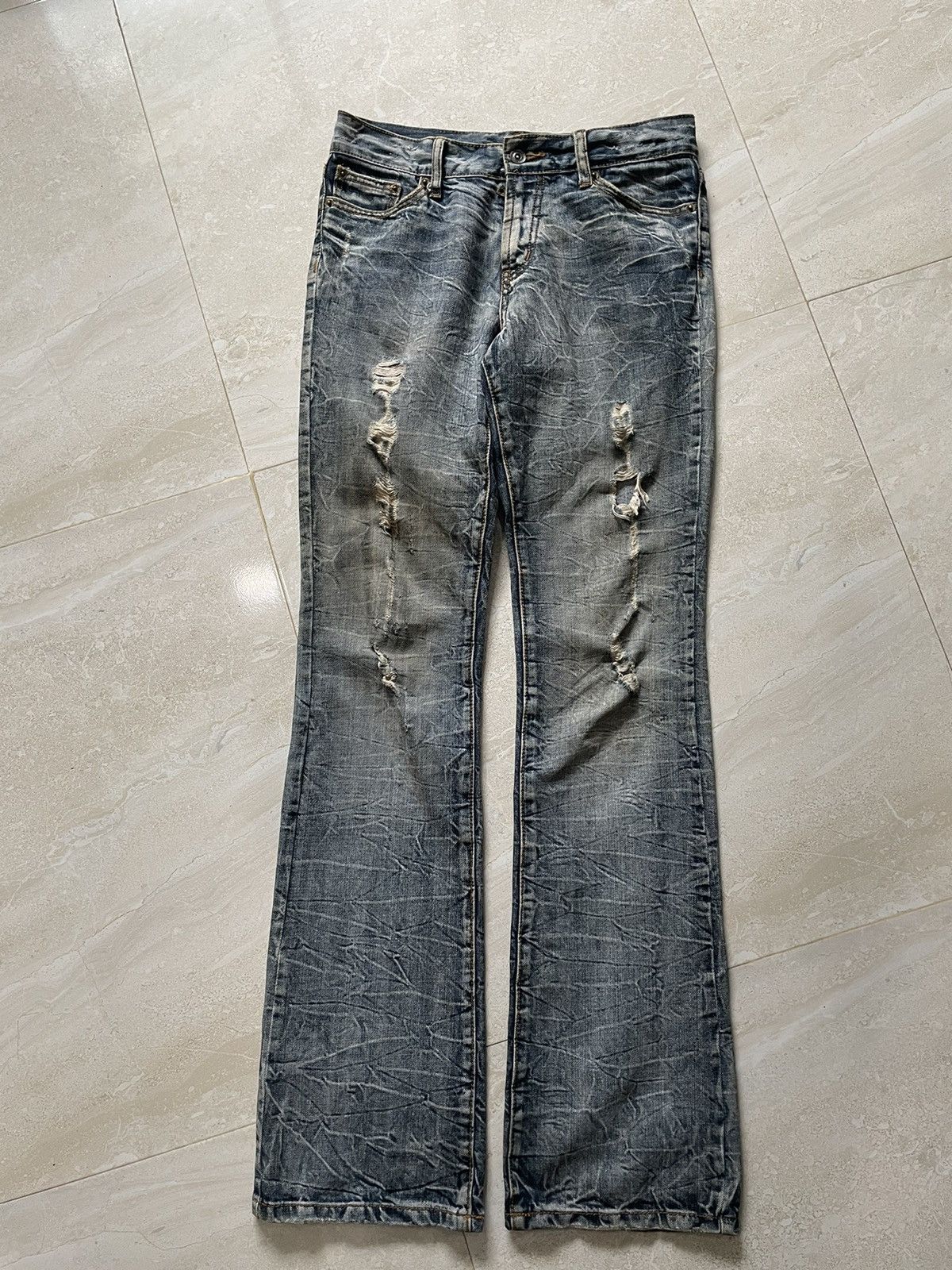 semanticdesign FLARE SICK RIPED STUDDED SEMANTIC DESIGN🎌 Size US 30 / EU 46 - 1 Thumbnail