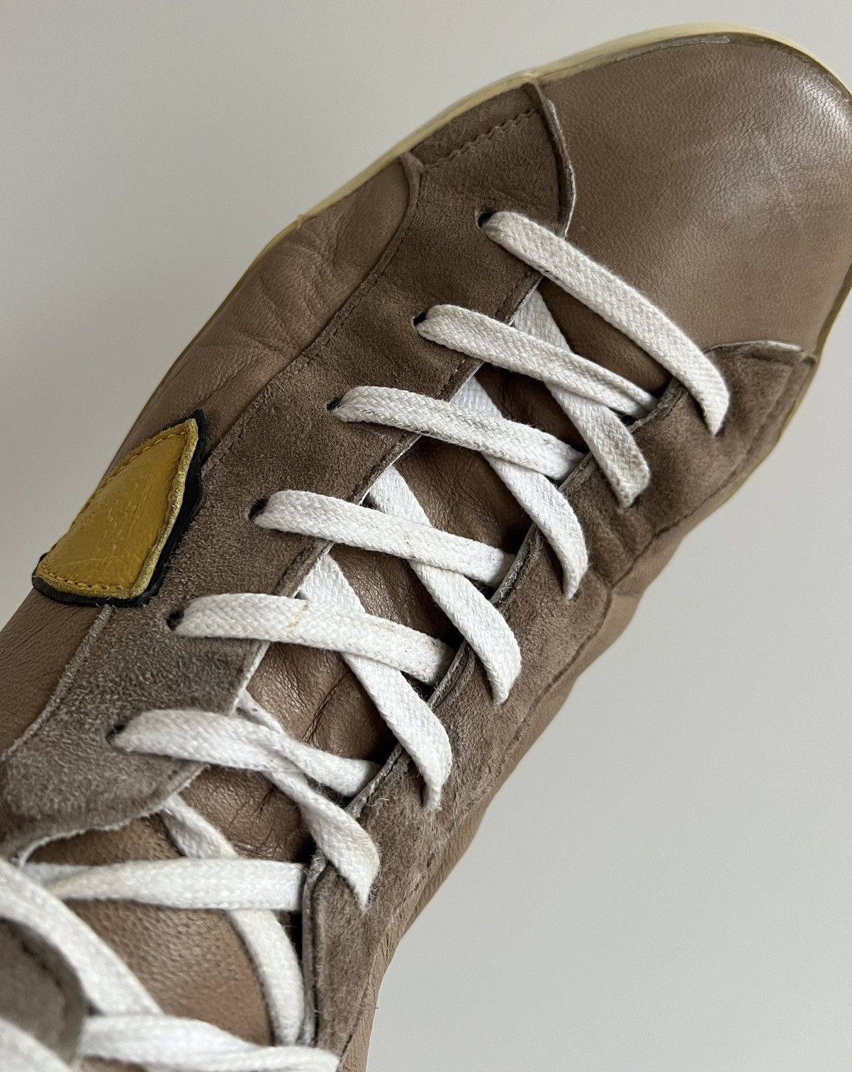 Philippe Model Philippe Model Brown Leather High Sneakers Size US 10 / EU 43 - 5 Thumbnail