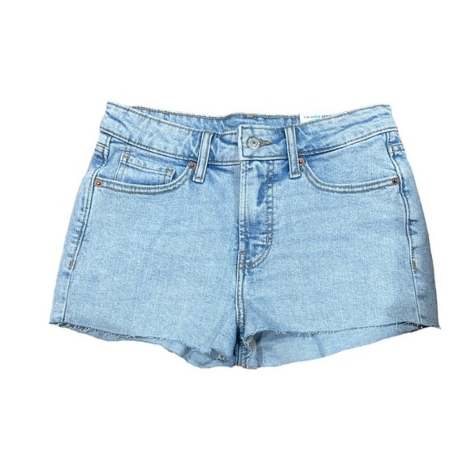 Old Navy OLD NAVY High-Waisted OG Straight Cut-Off Jean Shorts Sz 2 Size 26" / US 2 / IT 38 - 2 Thumbnail