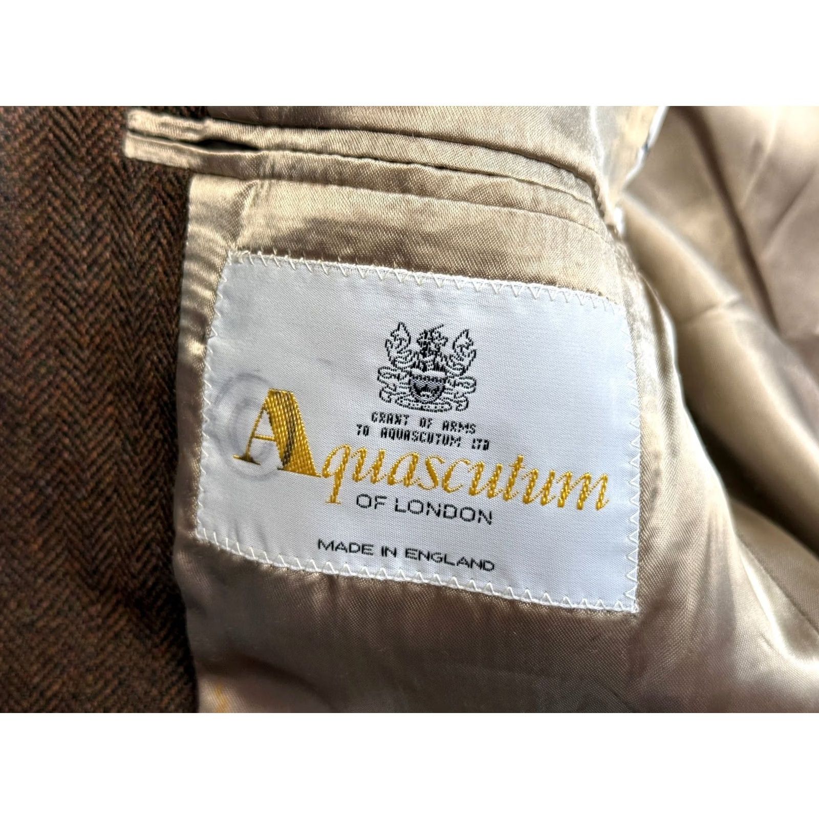 Aquascutum VINTAGE Aquascutum of London England blazer Brown wool size 36R mens Size 36R - 6 Thumbnail