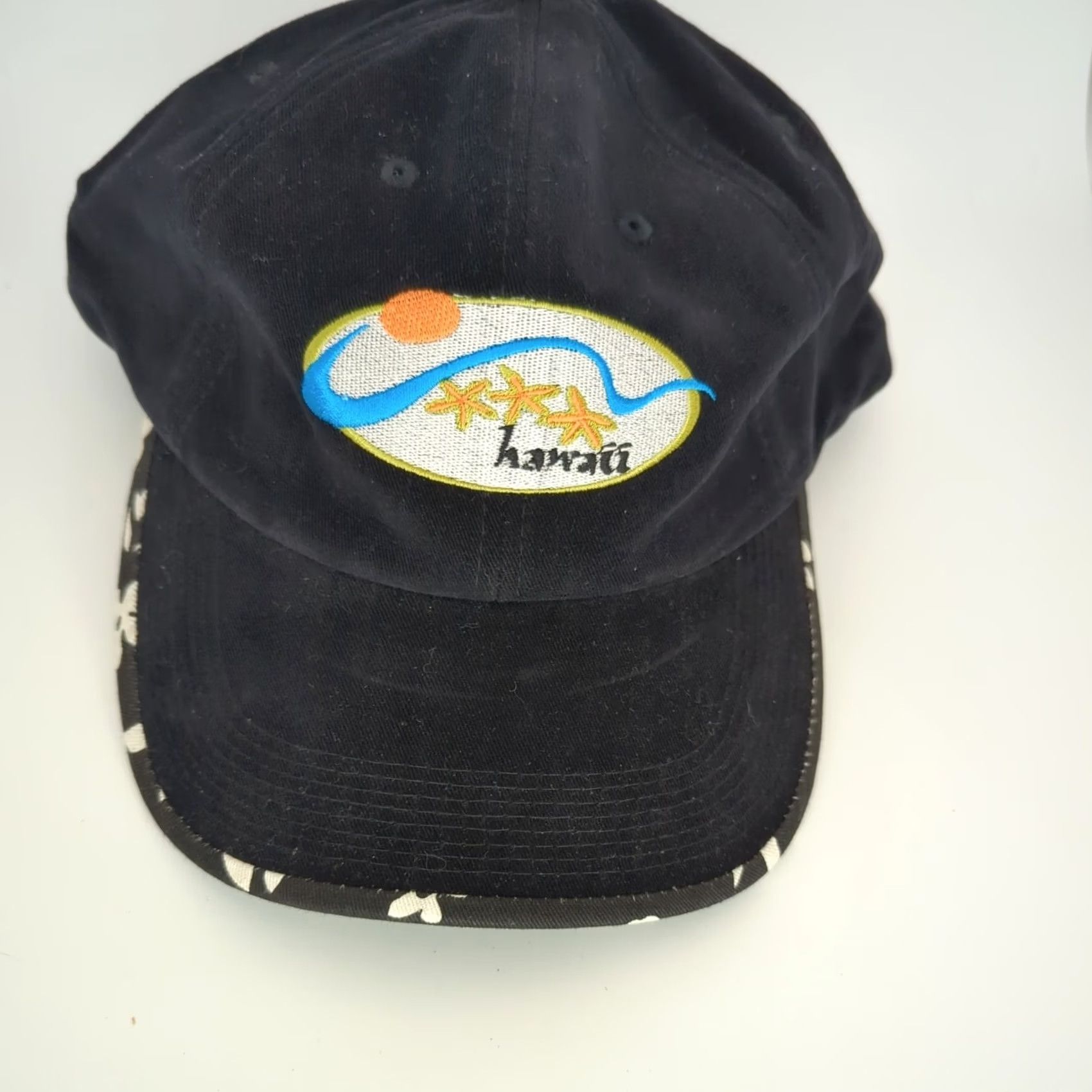 Vintage VINTAGE Diamond Head Gear Hawaii Ball Cap Hat Floral Underbill Embroidered Black Adjustable Men Baseball Cap Canvas Cotton Size ONE SIZE - 3 Thumbnail