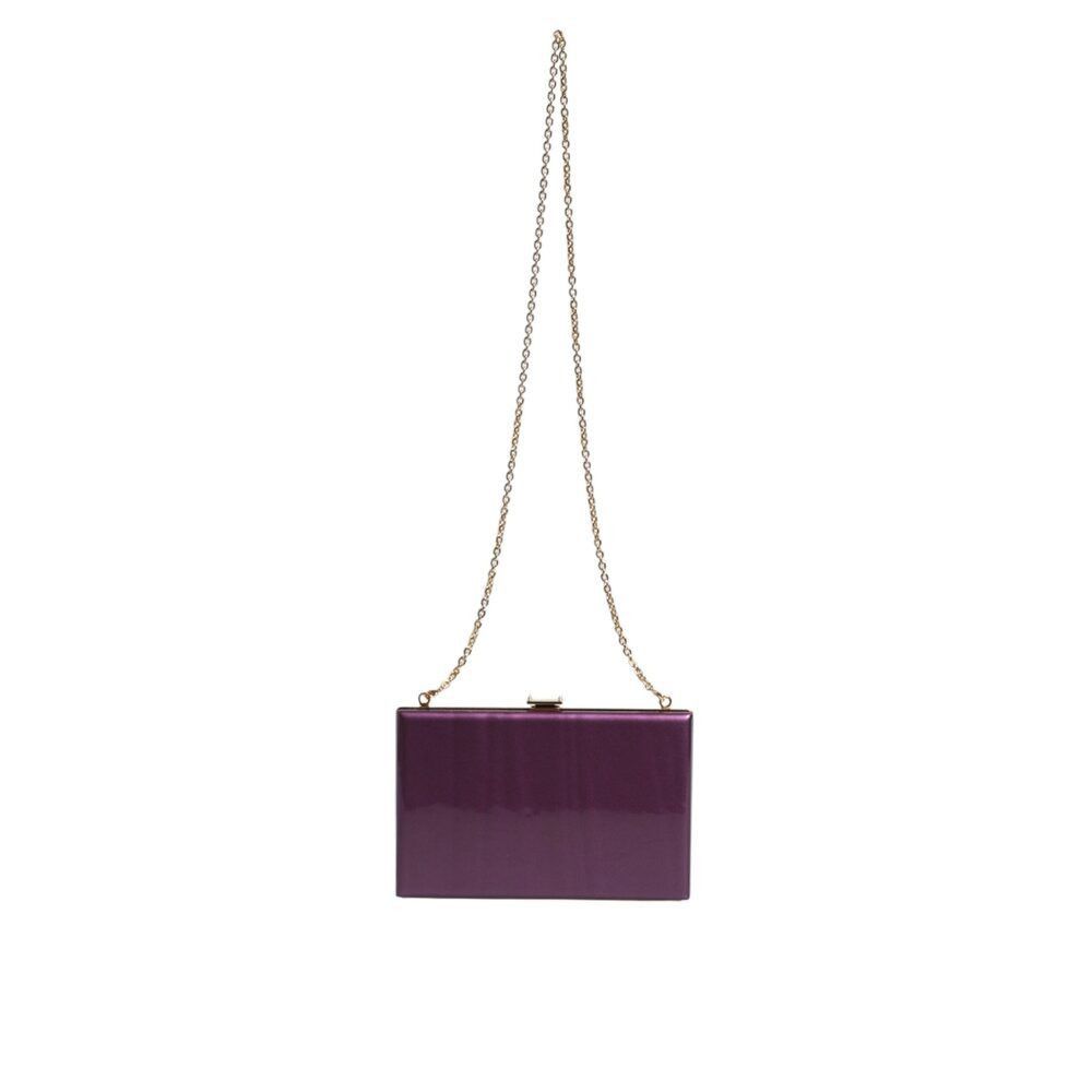 Dolce & Gabbana Dolce & Gabbana Purple Leather Clutch Evening Crossbody Bag Size ONE SIZE - 8 Thumbnail