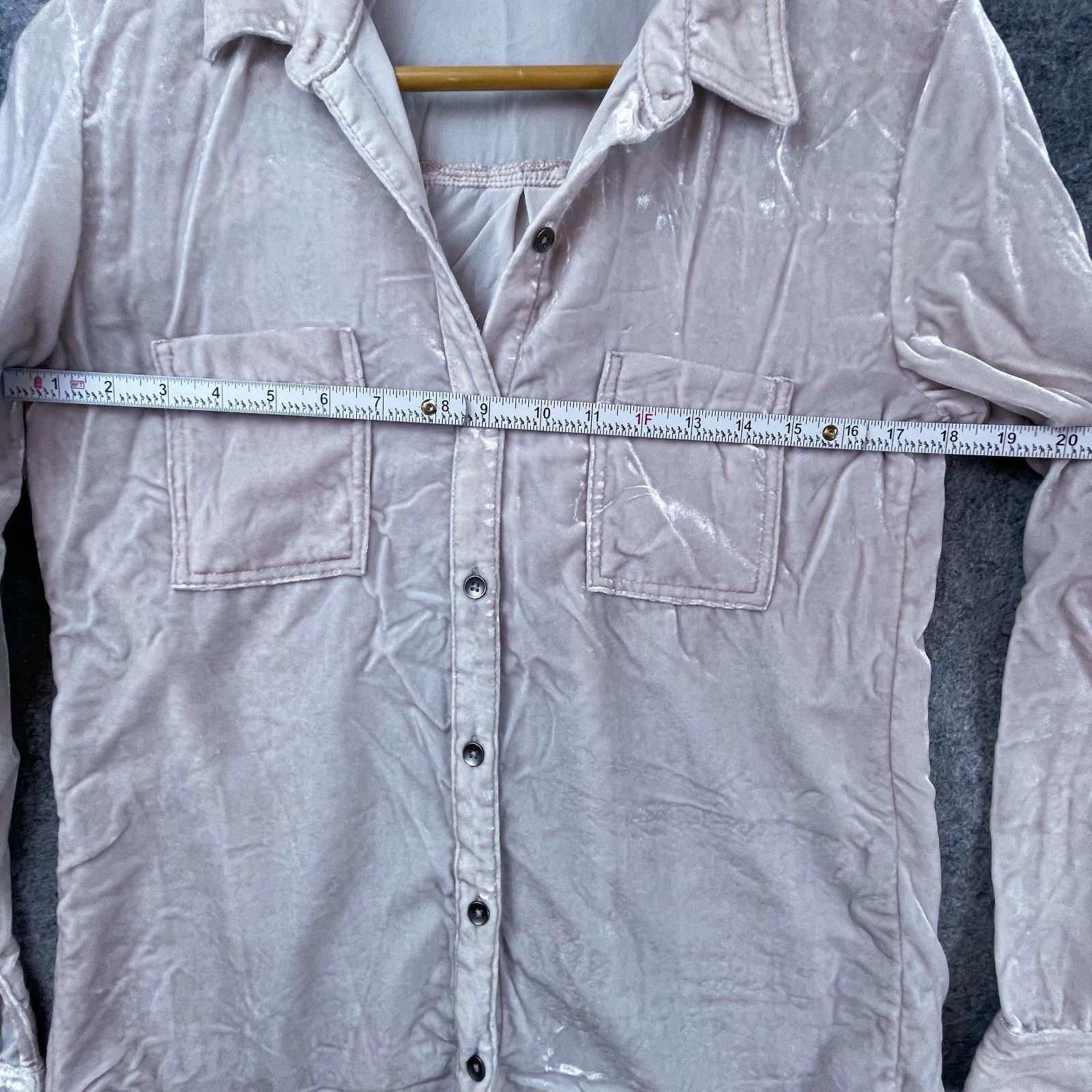 Splendid Splendid Velvet Shirt Womens Small Pink Fairy Preppy Country Size S / US 4 / IT 40 - 4 Thumbnail