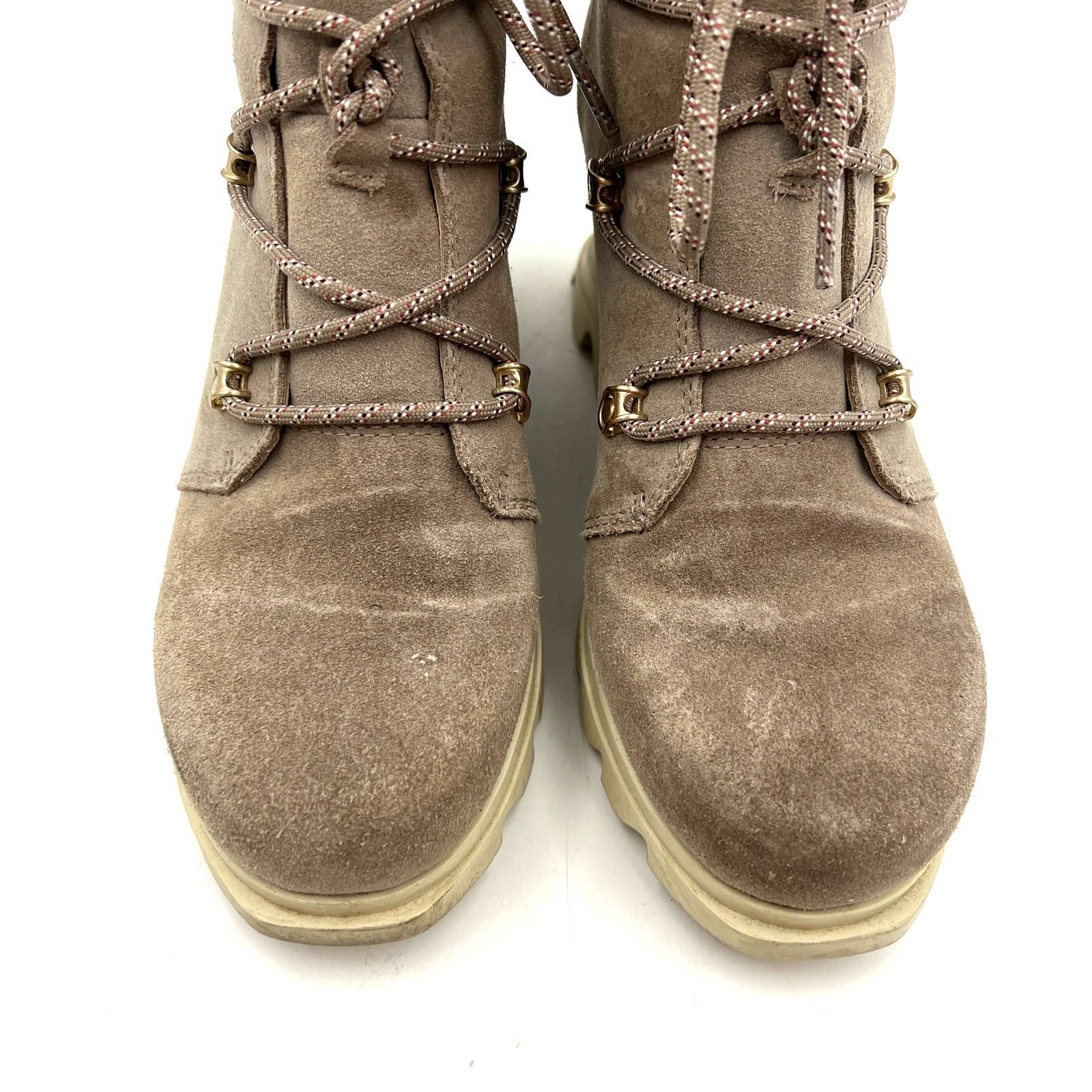 SOREL Sorel Joan of Arctic Wedge III Lace Boot Suede Ankle Bootie Size US 8 / IT 38 - 4 Thumbnail