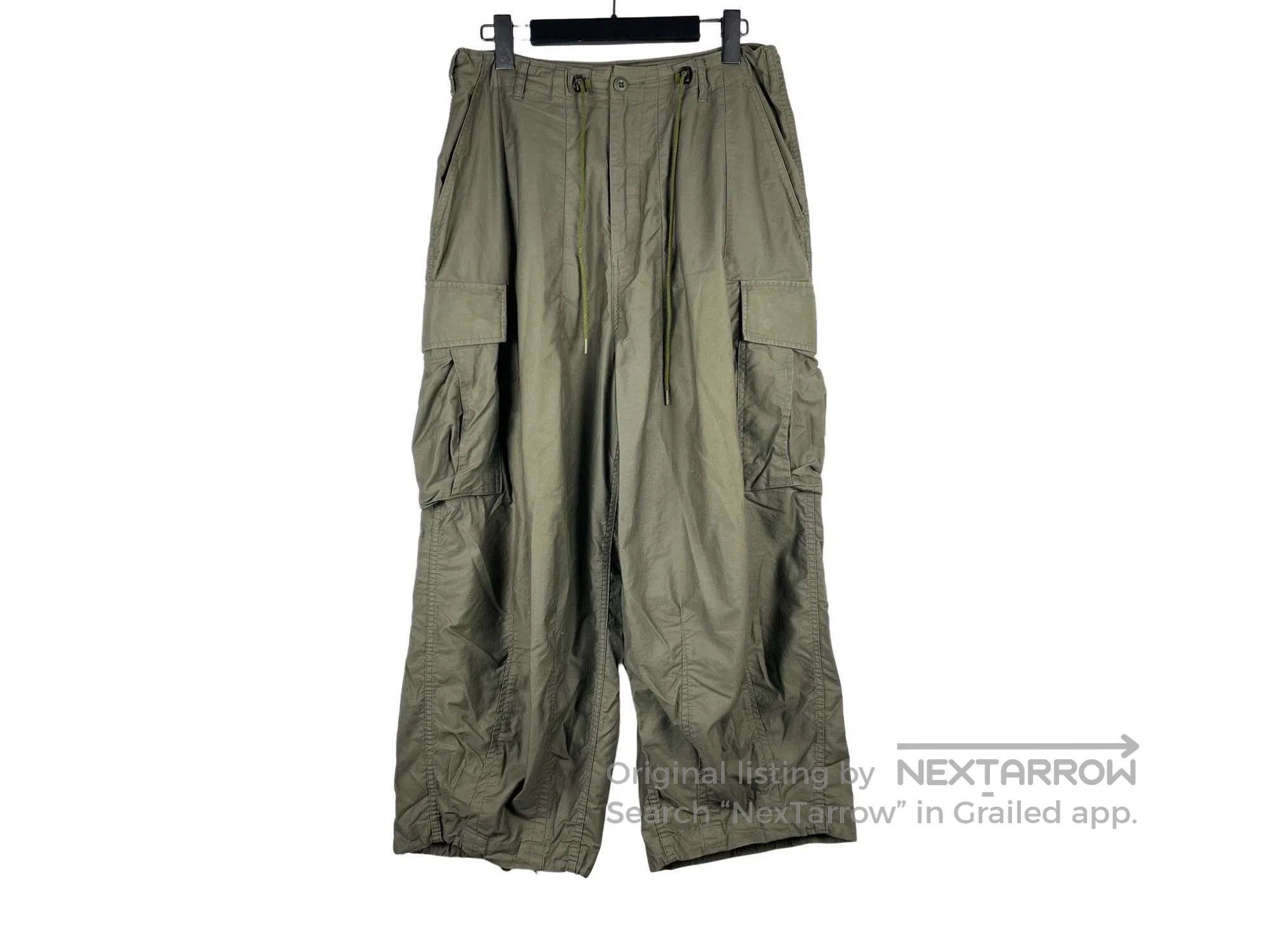 Needles NEEDLES size S Wide Leg Drawstring Big Pocket Cargo Pants Size US 27 - 2 Thumbnail