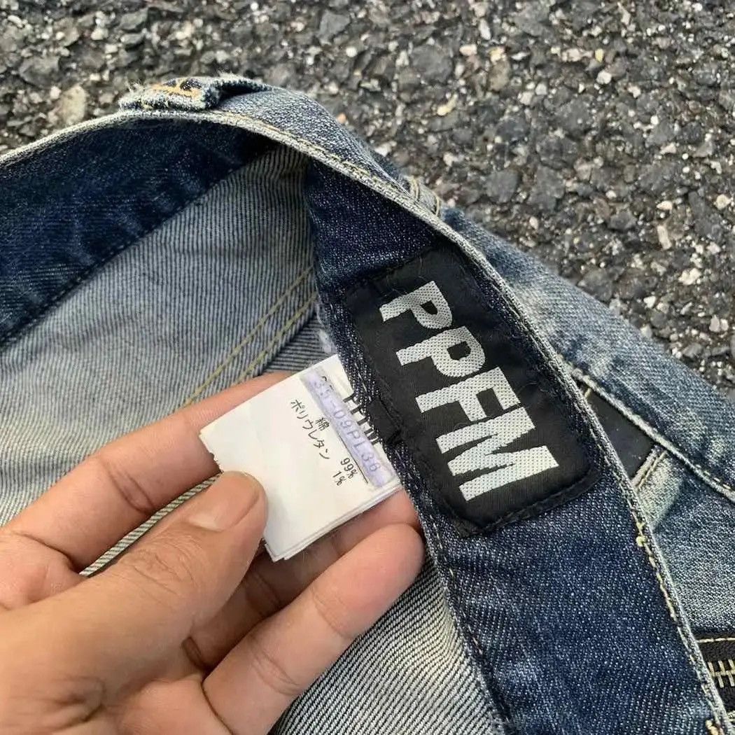 PPFM × The Smiths Vintage PPFM Jeans Curve/Banana Seditionaries Denim Pants Size US 32 / EU 48 - 9 Thumbnail