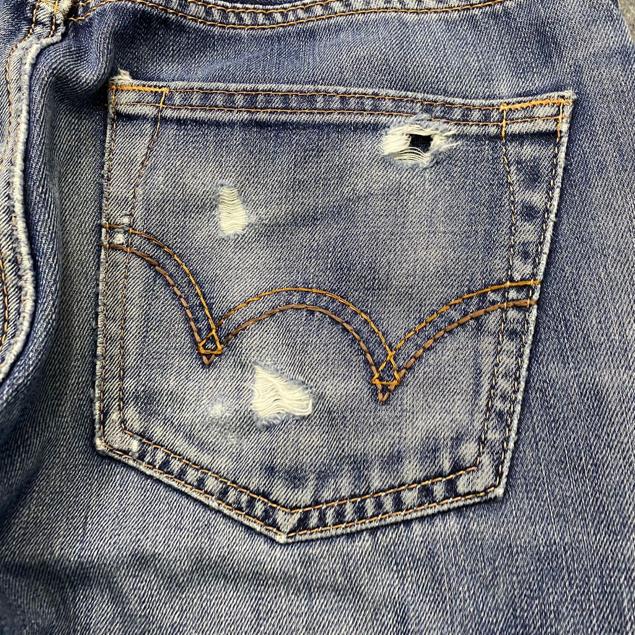 If Six Was Nine Vintage 90s Edwin 503 Premium Distressed denim Size US 32 / EU 48 - 6 Thumbnail