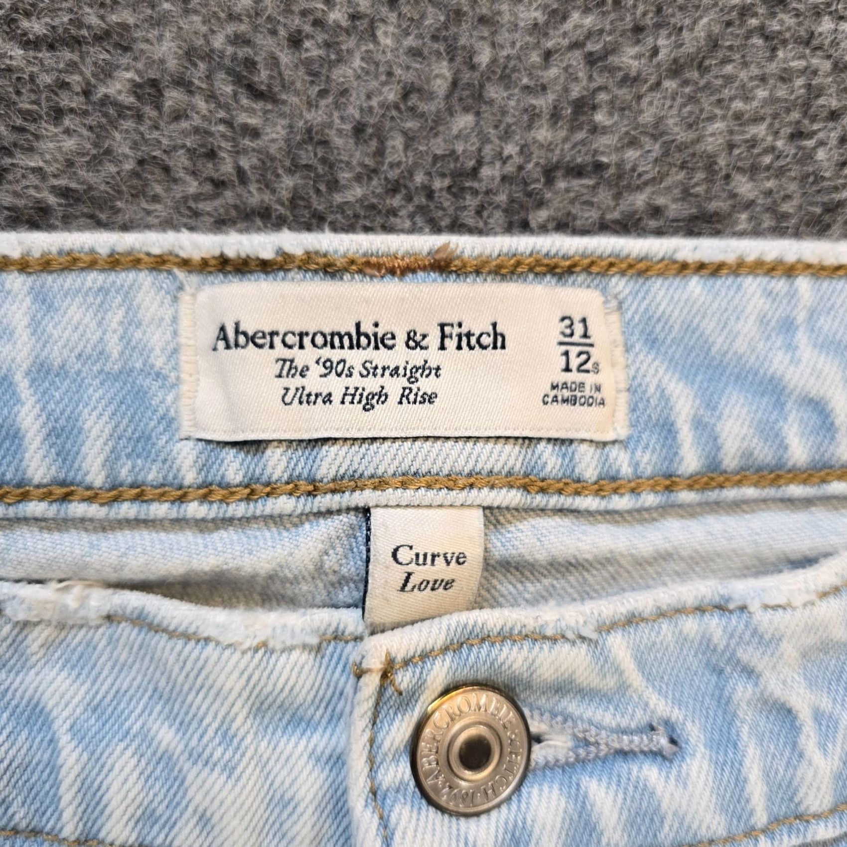 Abercrombie & Fitch Abercrombie & Fitch Jeans Womens Size 12 Short Blue 90s Straight High Rise Baggy Size 34" / US 12 / IT 48 - 4 Thumbnail