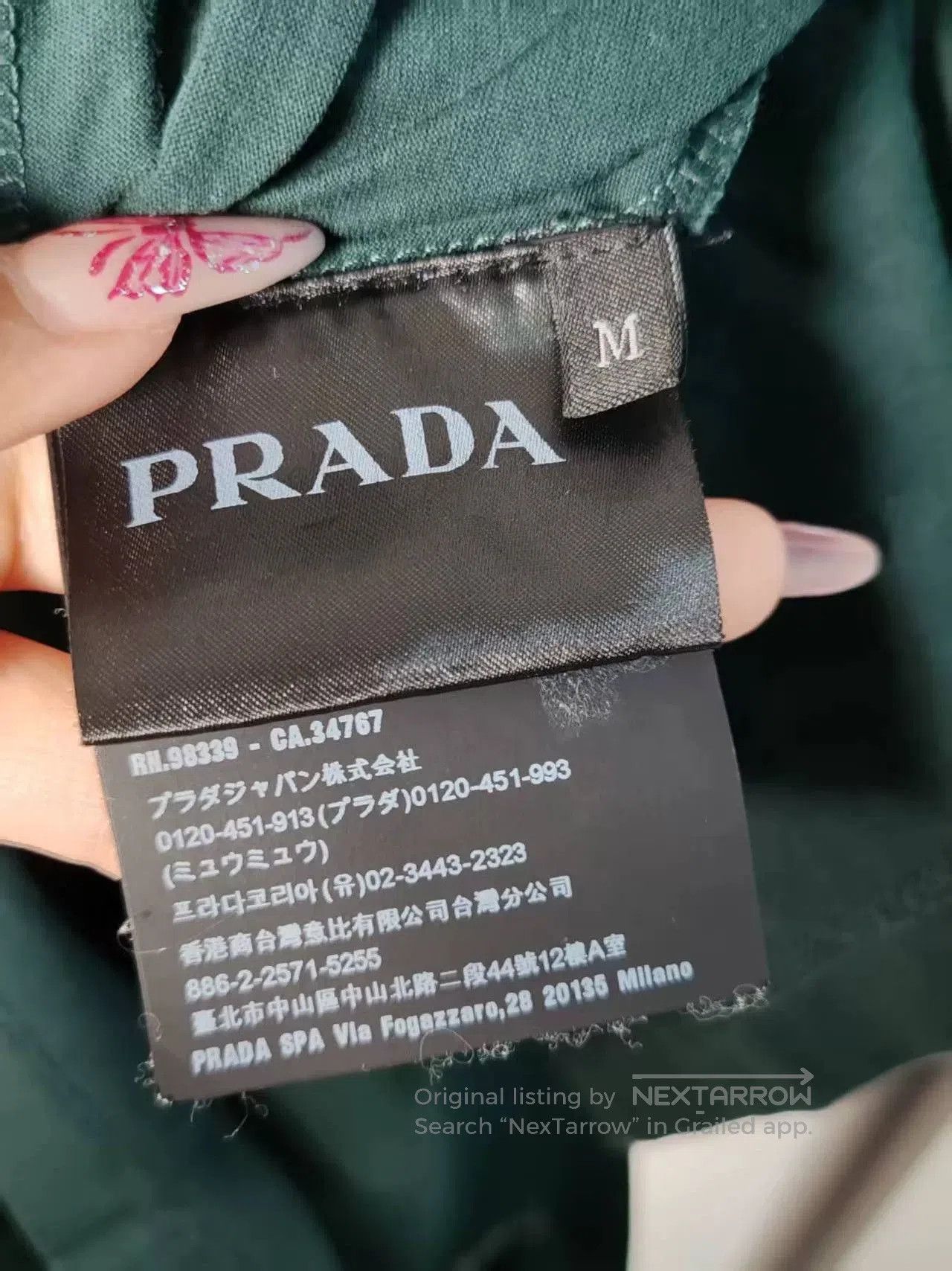 Prada Prada Pocket Logo Short Sleeve Shirt. Size US M / EU 48-50 / 2 - 4 Thumbnail