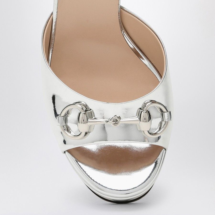 Gucci o1d2blof0824 Horsebit Decollete in Silver Size US 6 / IT 36 - 3 Thumbnail