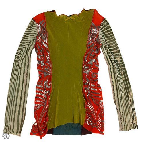 Jean Paul Gaultier Jean Paul Gaultier Metal Runway Mesh Cyberbaba Maori Top Size US S / EU 44-46 / 1 - 12 Thumbnail