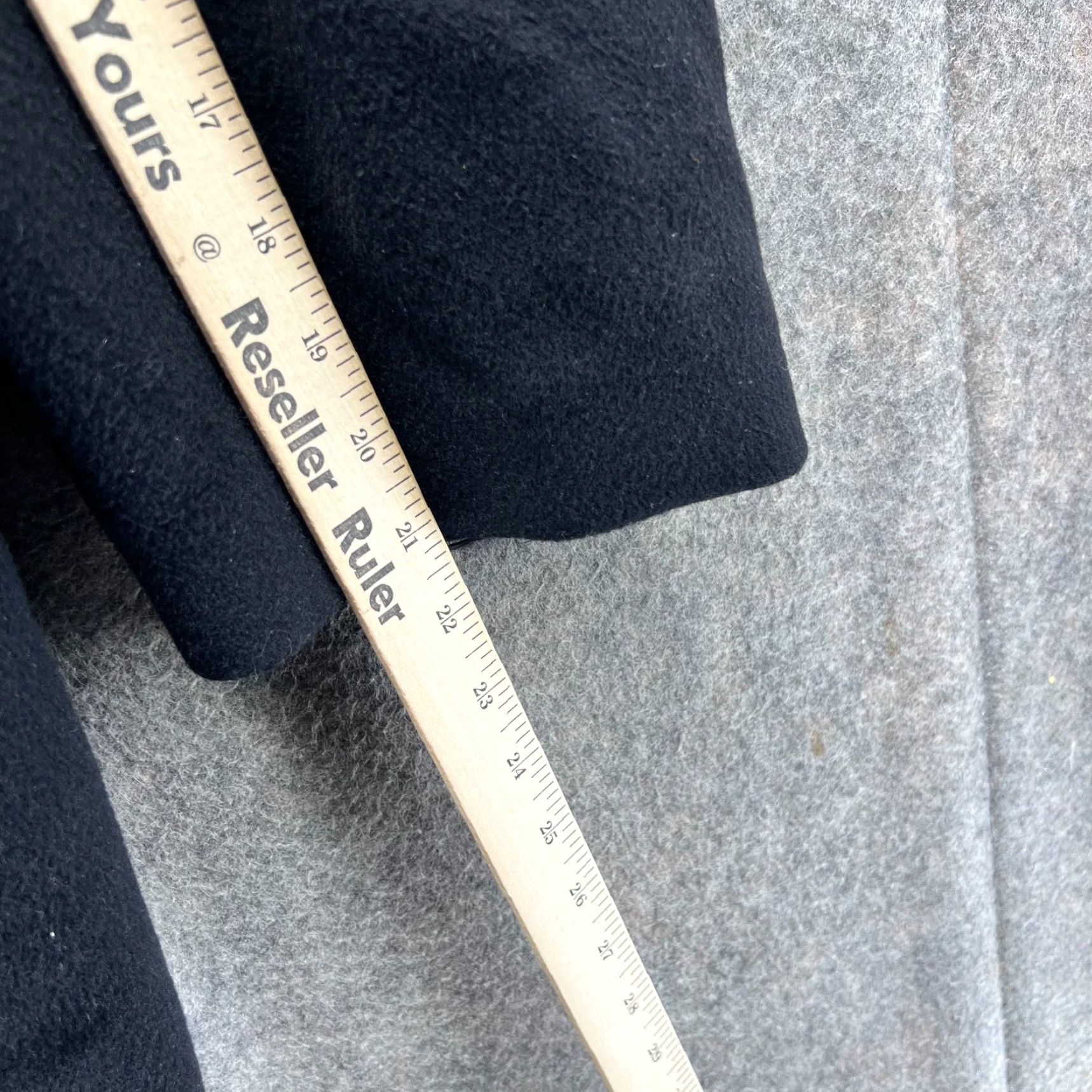 Ralph Lauren Lauren Ralph Lauren Trench Coat Mens 40 Black Wool Blend Overcoat Button Front Vintage N/A Size US XXS / EU 40 - 6 Thumbnail