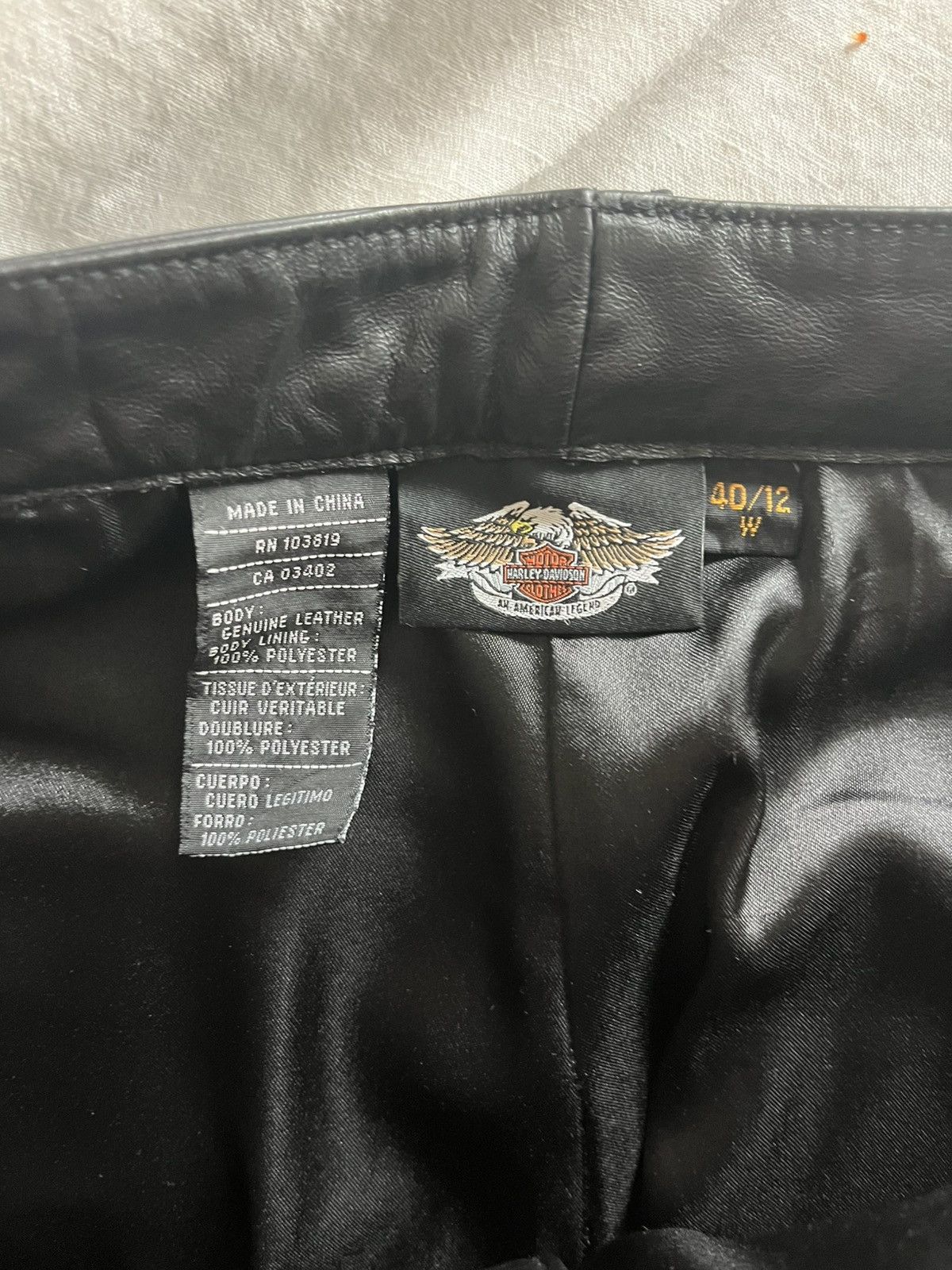 Harley Davidson Leather Harley Davidson Pants Size 34" / US 12 / IT 48 - 3 Thumbnail
