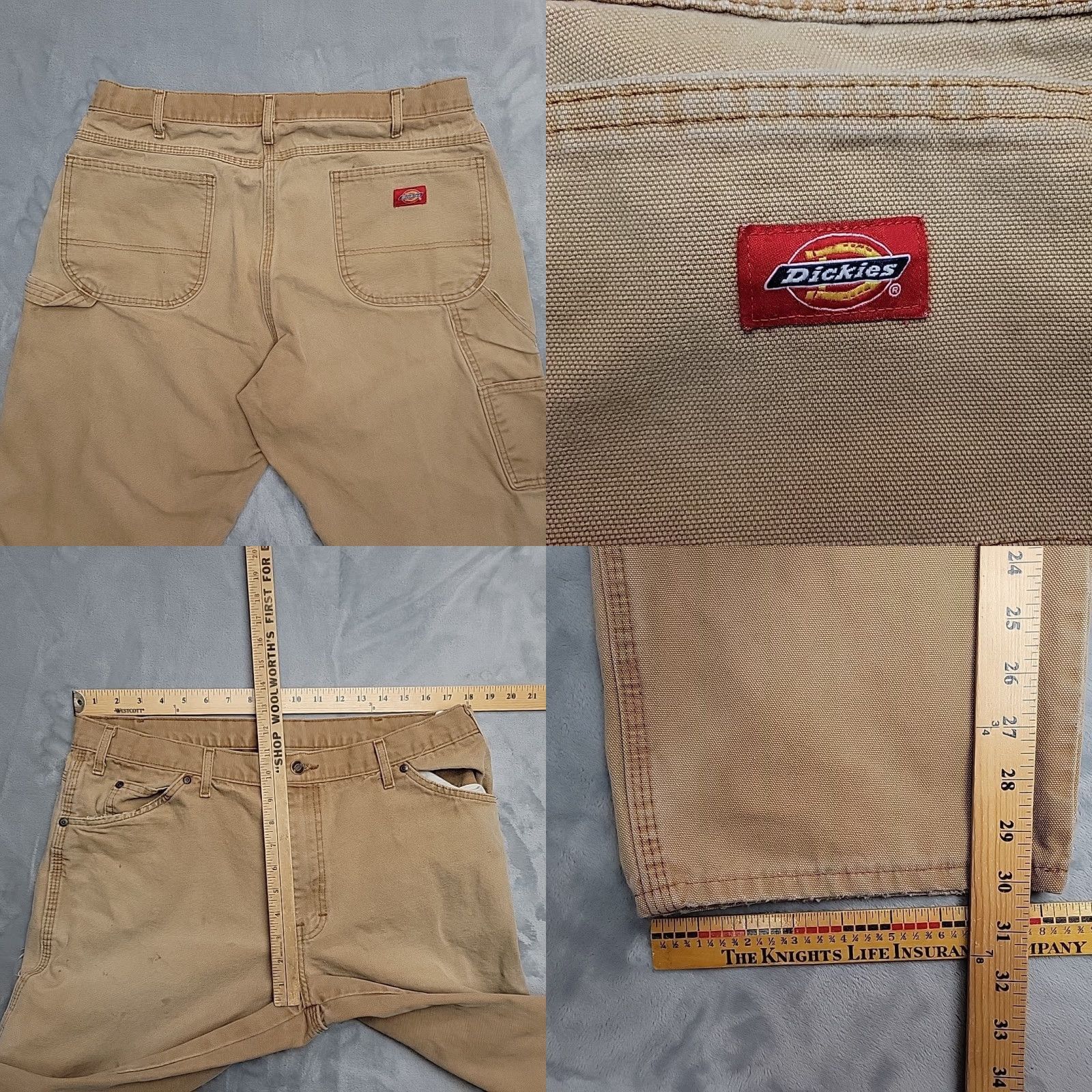 Dickies Dickies Pants Mens 38x32 Brown Carpenter Heavy Canvas Workwear Cargo Duck Casual Pants Mens Brown Canvas Dickies 38x32 Workwear Casual Carpe Size US 38 / EU 54 - 8 Thumbnail