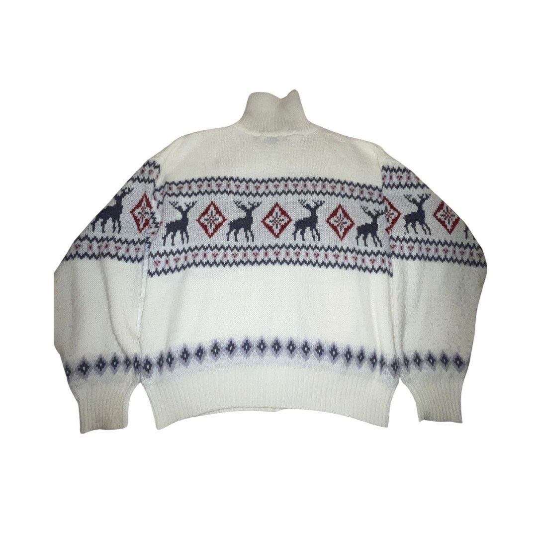 Other Scandia Woods Novelty Full Zip Cardigan Sweater Winter Size L / US 10 / IT 46 - 2 Thumbnail