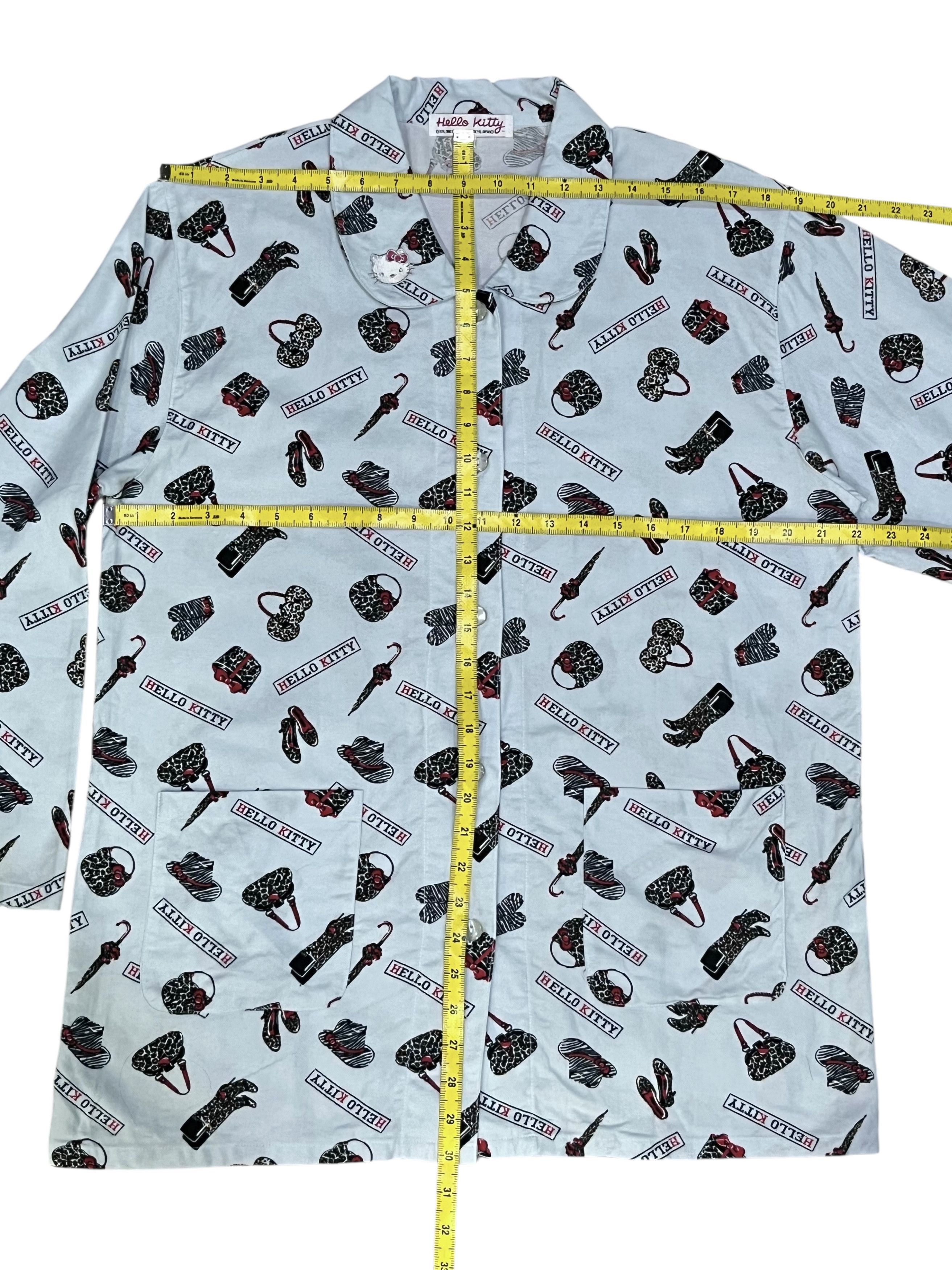 Cartoon Network Hello Kitty 2008 Monogram Pajama Set Unisex Y2K Loungewear Size US L / EU 52-54 / 3 - 12 Thumbnail