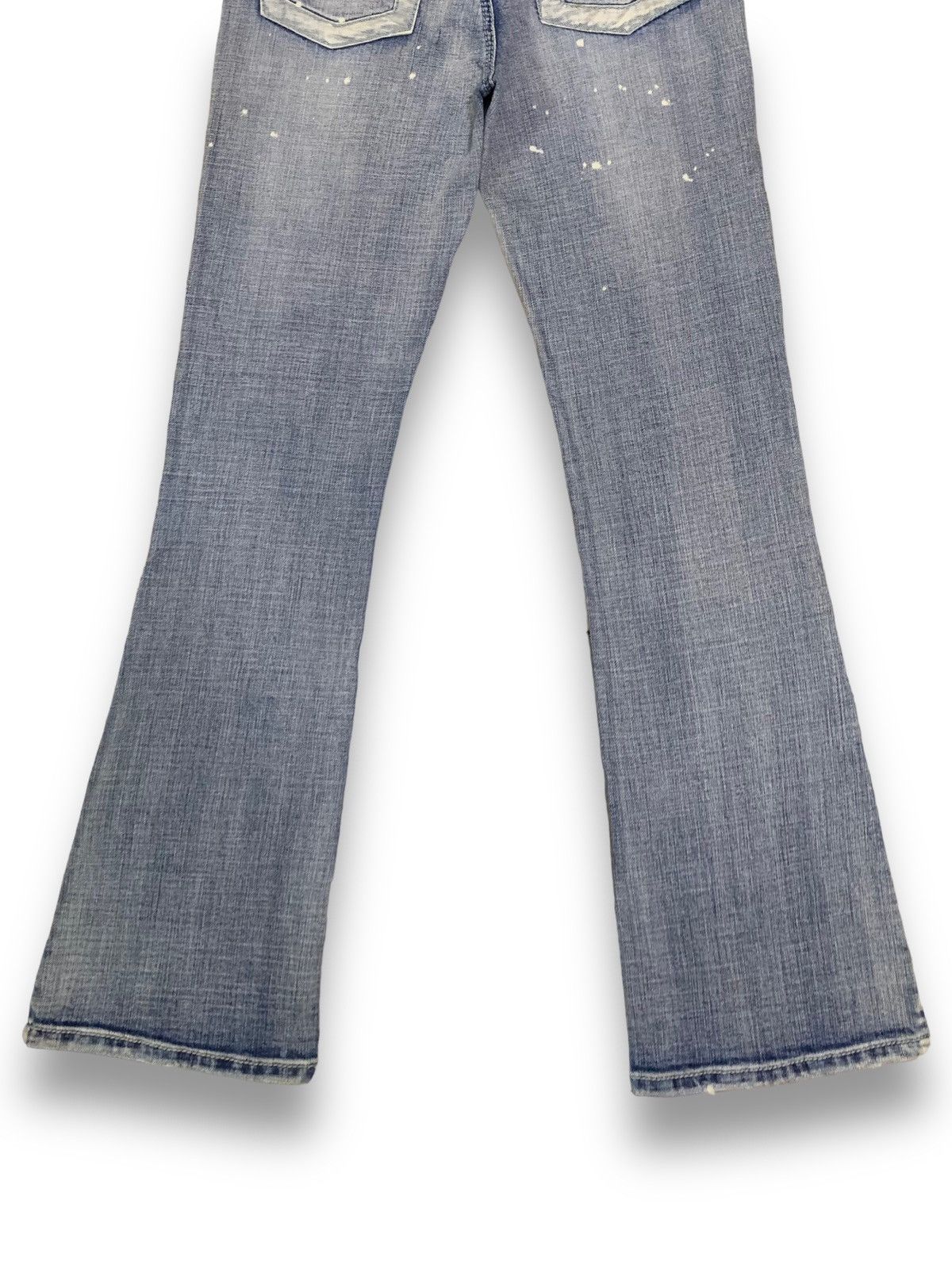 Japanese Brand Vintage Japanese OO Lala Sasson Blue Washed Flare Jeans Size 26" / US 2 / IT 38 - 14 Thumbnail