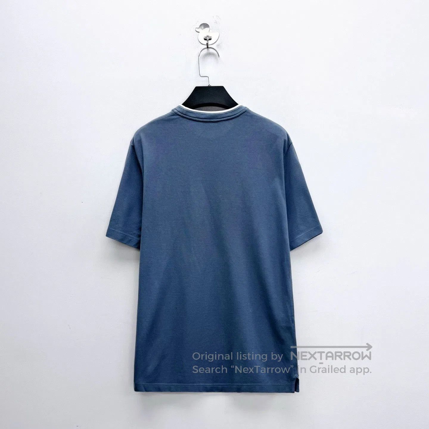 Hermes Hermes 2025 New Light Blue Ribbed Neck Short Sleeve. Size US S / EU 44-46 / 1 - 2 Thumbnail