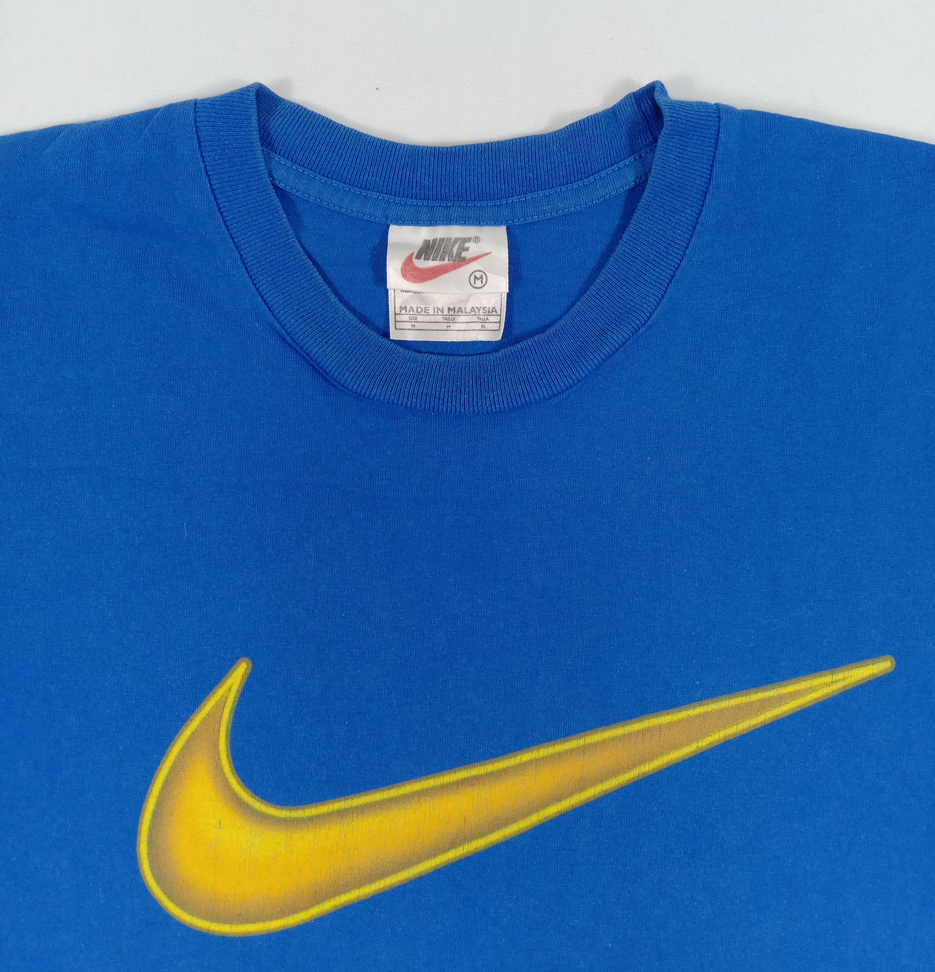 Nike Vintage Nike Big Swoosh T Shirt Size US M / EU 48-50 / 2 - 2 Thumbnail