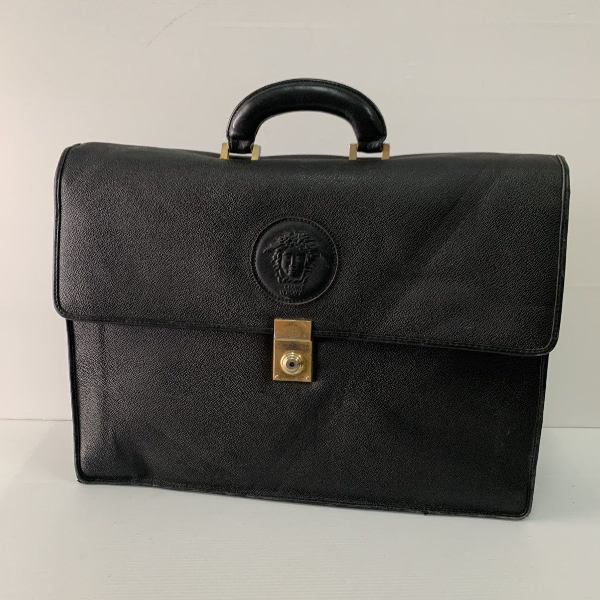 Versace Gianni Versace Leather Briefcase Size ONE SIZE - 1 Thumbnail