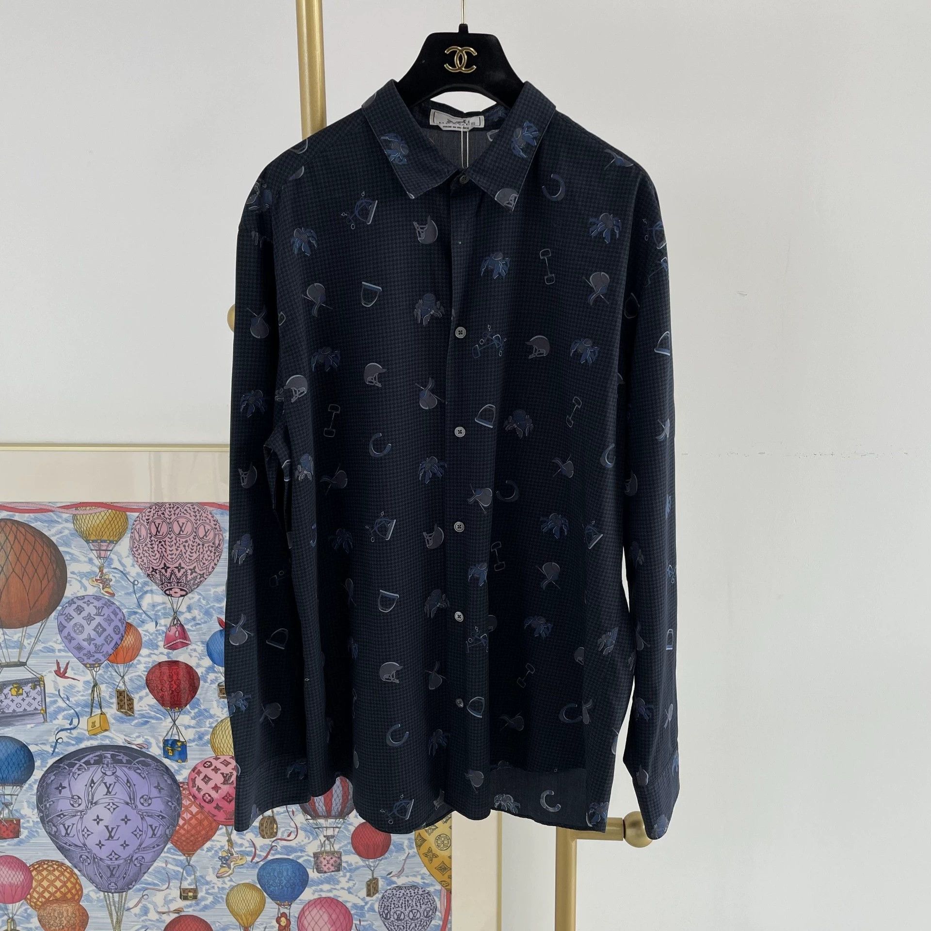 Hermes Hermes Floral Pattern Shirt 42 Size US M / EU 48-50 / 2 - 1 Thumbnail