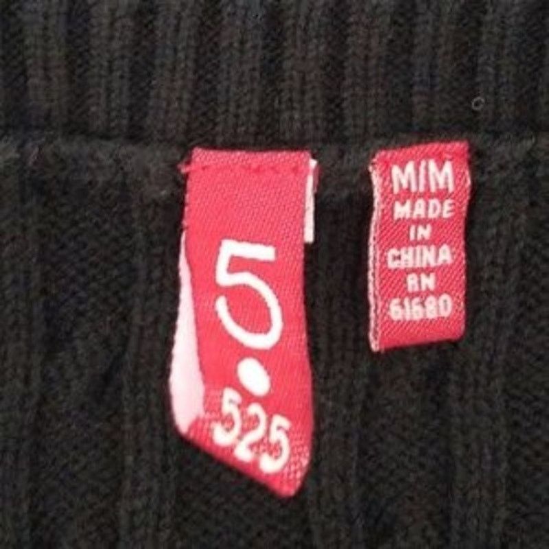 Other 525 Black Cable Knit 3/4 Pullover V-Neck Sweater Medium Size M / US 6-8 / IT 42-44 - 4 Thumbnail