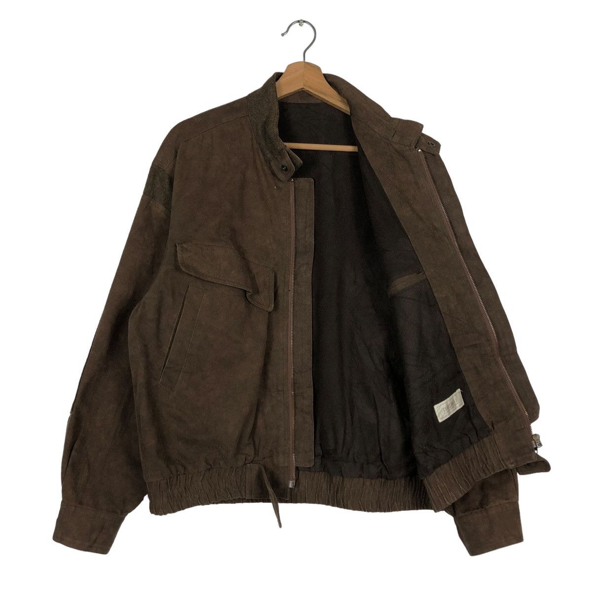 Japanese Brand 🔥VINTAGE BIKER SUEDE FLY JACKET CROSSBREED ISSEY MIYAKE Size US M / EU 48-50 / 2 - 13 Thumbnail