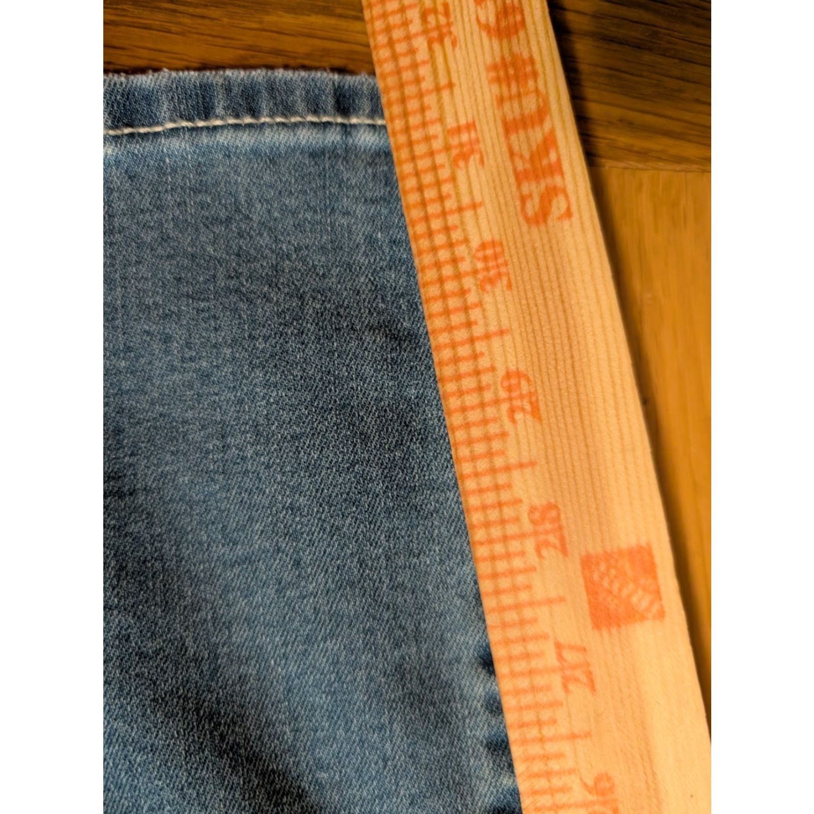 Vintage Arizona Light Wash Jeans Bootcut Mid Rise Size 21 Juniors Women NWT Denim Cotton Blend Stretch 31 In Inseam Size 42" / US 20 - 2 Thumbnail