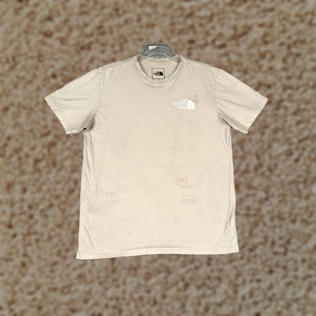 The North Face The North Face Mens Medium Beige Crew Neck Shirt - Used Vintage Condition Size US M / EU 48-50 / 2 - 1 Thumbnail