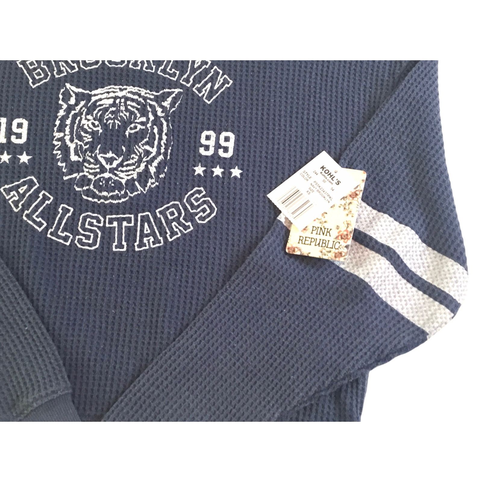 Other Brooklyn 1999 AllStars Thermal Pink Republic Top Blue XS NWT Size XS / US 0-2 / IT 36-38 - 2 Thumbnail