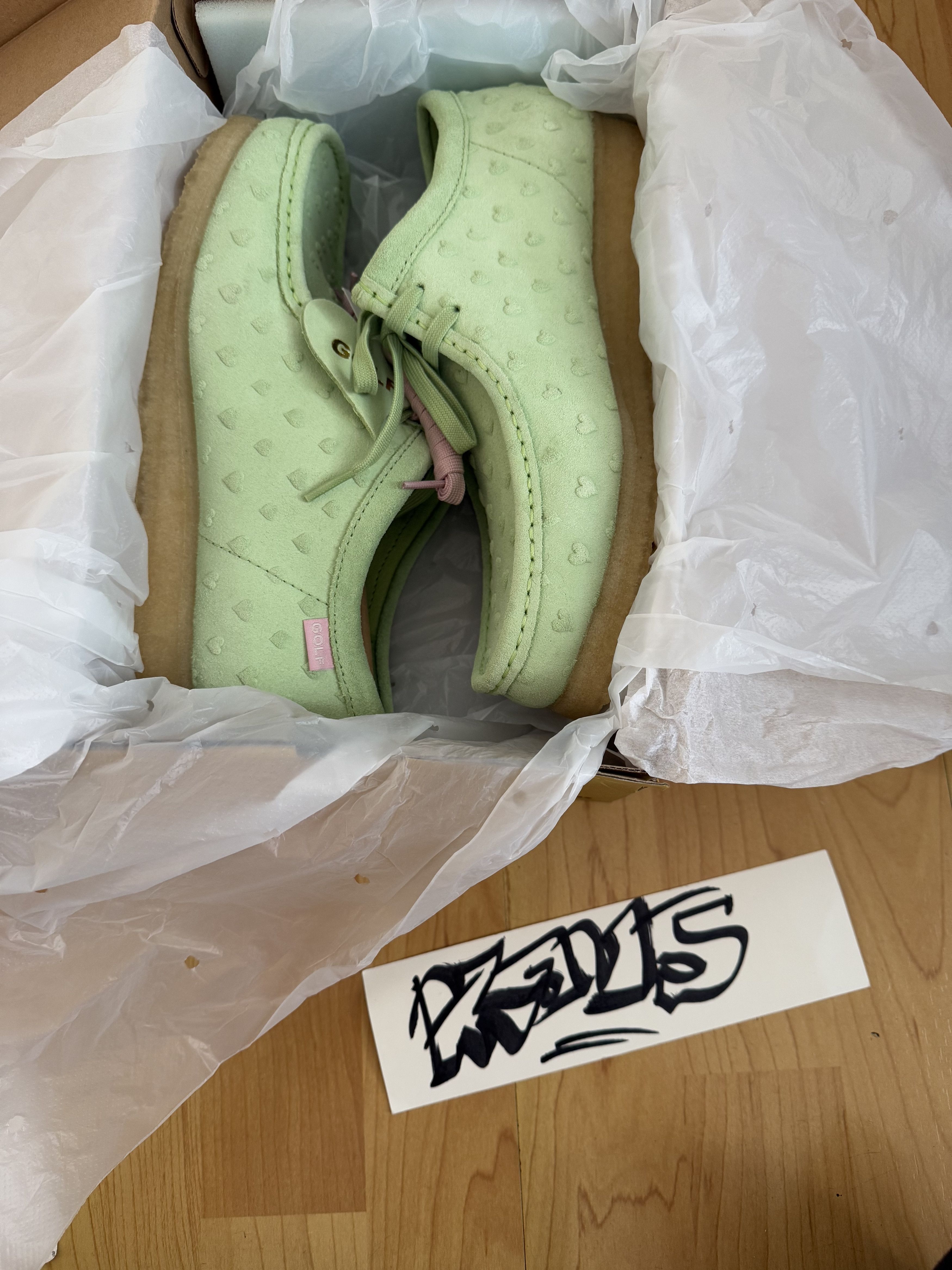 Clarks × Golf Wang CLARKS WALLABEE by GOLF WANG - Light Green 9 Size US 9 / EU 42 - 1 Thumbnail