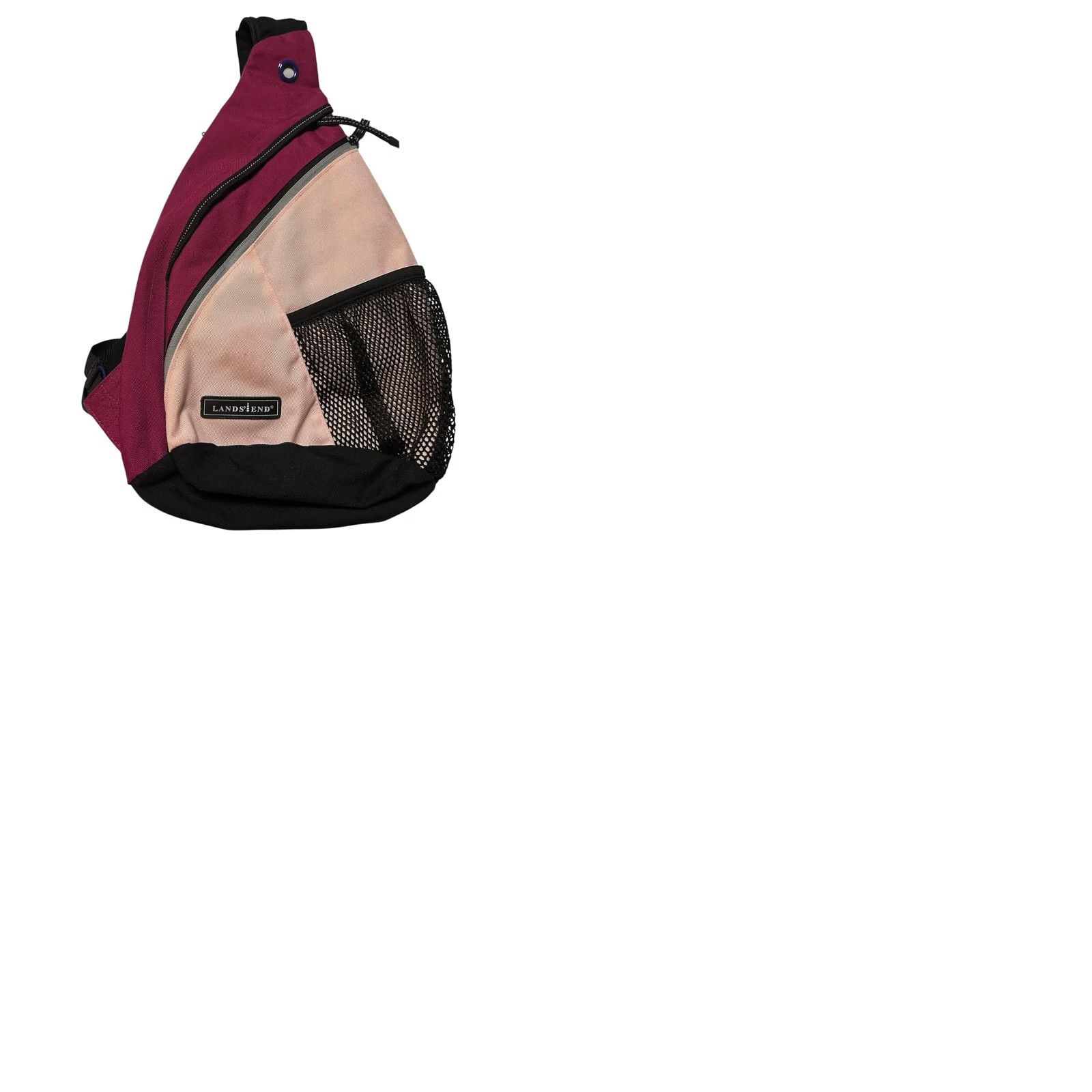 Lands' End Lands' End Pink Sling Crossbody Shoulder Bag Purse Nylon Women’s Tote Size ONE SIZE - 10 Thumbnail