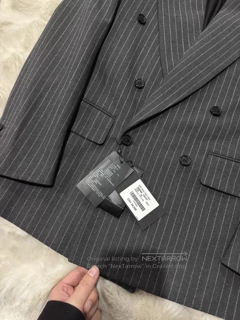 Saint Laurent Paris Saint Laurent Paris Flannel Double-breasted Men's Suit Jac Size US S / EU 44-46 / 1 - 4 Thumbnail