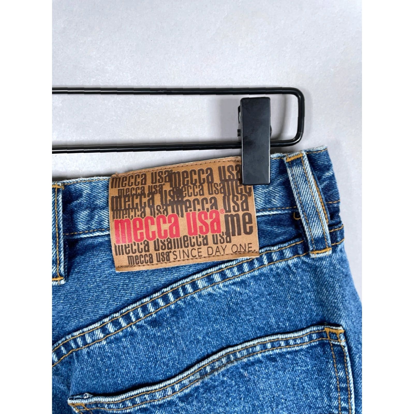 Vintage VINTAGE Mecca Baggy Fit Straight Leg Jeans Men’s 31 x 31 Denim 90s Hip Hop Skater Size US 31 - 4 Thumbnail