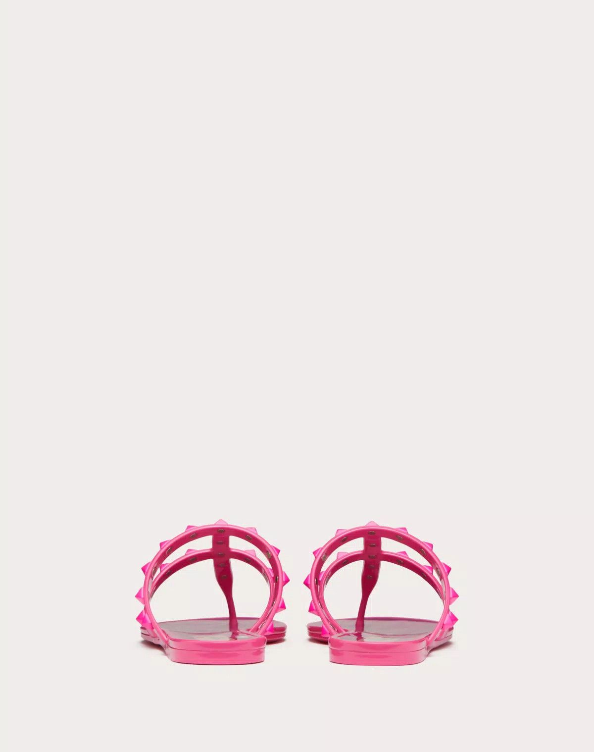 Valentino o1s1wg110426 Rockstud Low Thong Sandals Polymeric Material Size US 10 / IT 40 - 3 Thumbnail