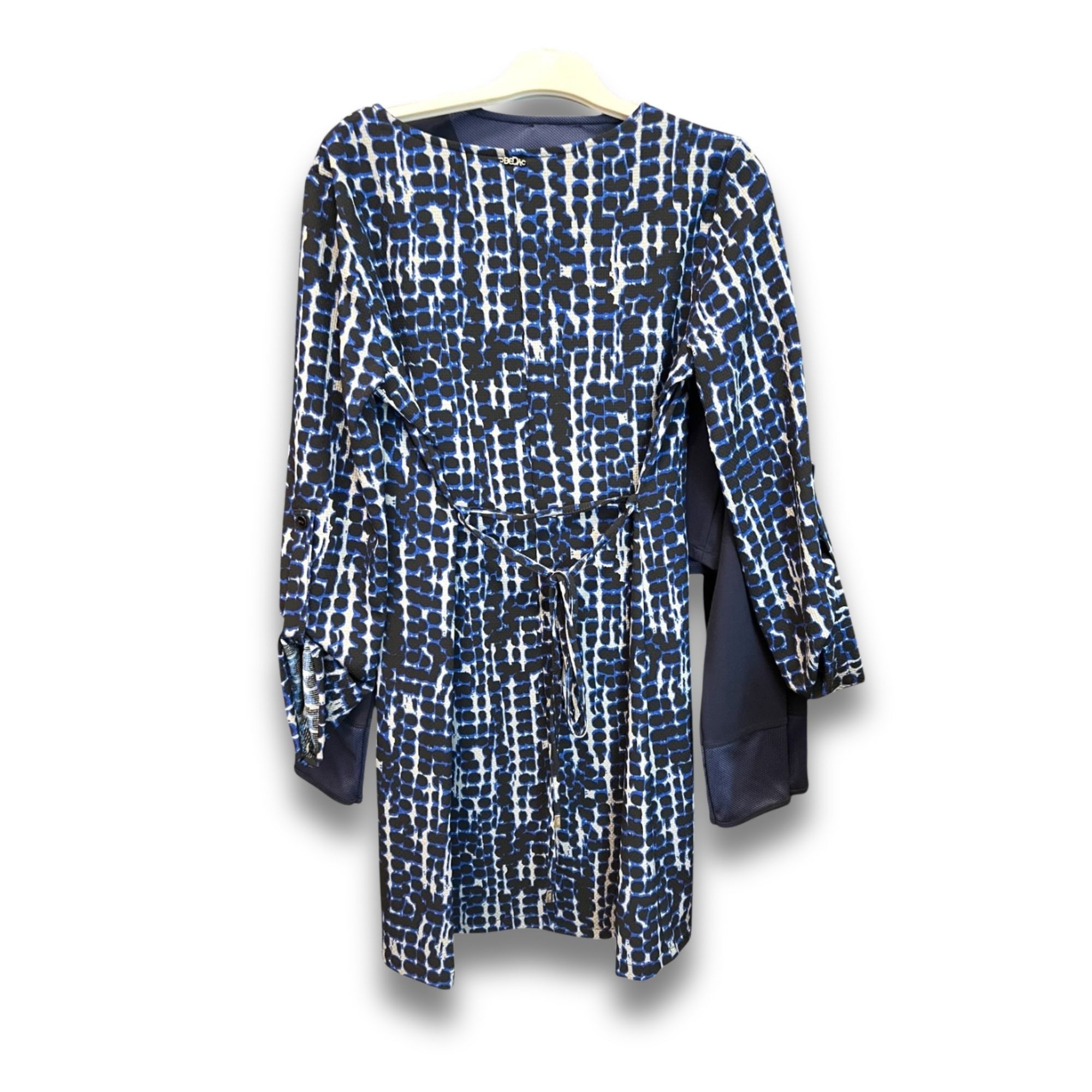 Other Deca Paris Longsleeve Printed Dress - Abstract Blue & Black Size S / US 4 / IT 40 - 3 Thumbnail