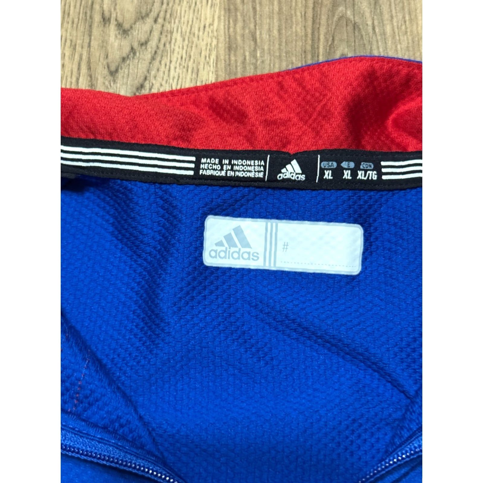 Adidas Adidas Shirt Men XL Blue Red 1/4 Zipper Pullover Kansas Jayhawks Modern Sportswear Size US XL / EU 56 / 4 - 6 Thumbnail