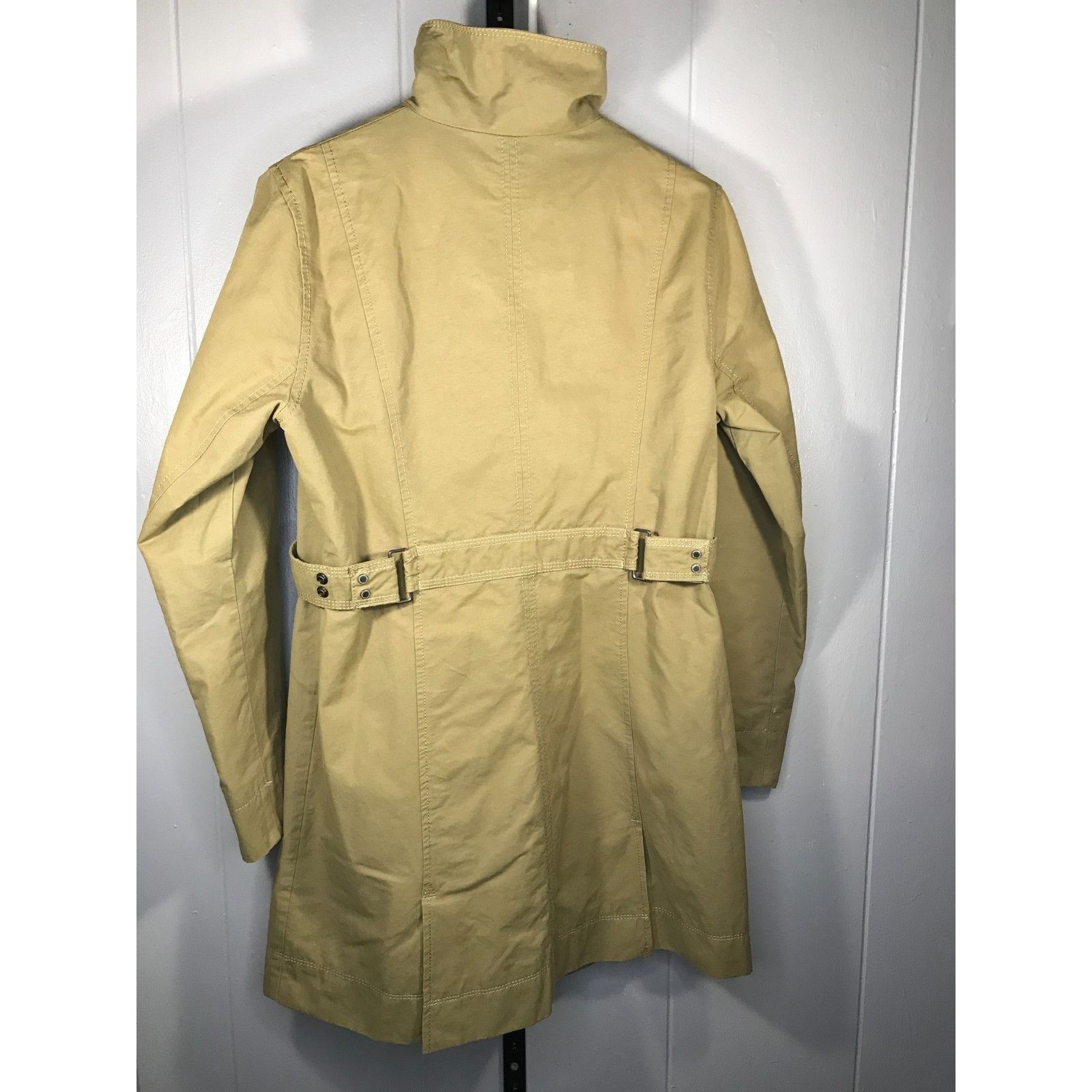 Eddie Bauer Eddie Bauer Khaki Tan Button Mid length Trench Coat Womens S Size S / US 4 / IT 40 - 2 Thumbnail