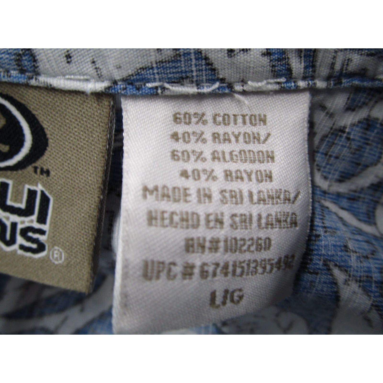 Vintage VINTAGE Maui and Sons Men's Hawaiian Shirt Short Sleeve Blue Floral 80s 90s Retro Camp Classic Size US L / EU 52-54 / 3 - 4 Thumbnail