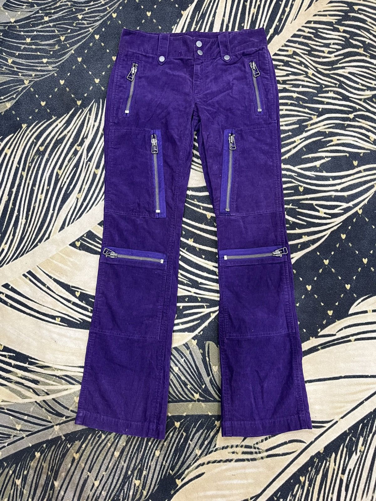 If Six Was Nine × Polo Ralph Lauren × Ralph Lauren Flare Multizipper Coudroy Ralph Lauren Size US 28 / EU 44 - 3 Thumbnail