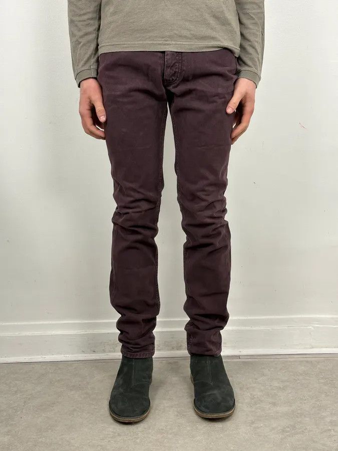 Maison Margiela AW2010 Maison Margiela Dark Purple Slim Plum Jeans Size US 31 - 2 Thumbnail