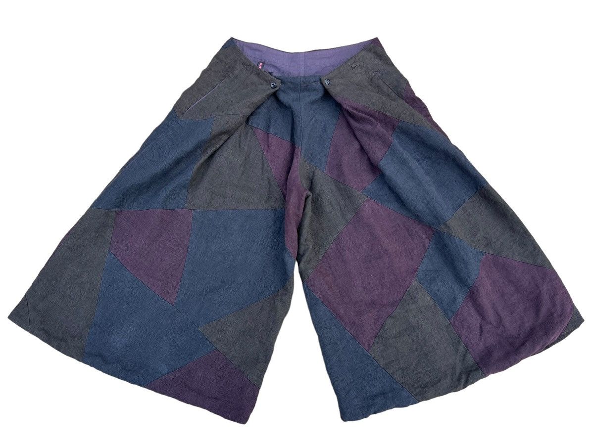 Casey Casey × Casey Vidalenc Casey Vidalenc Multi Colour Patchwork Super Wide Linen Pant Size US 32 / EU 48 - 2 Thumbnail