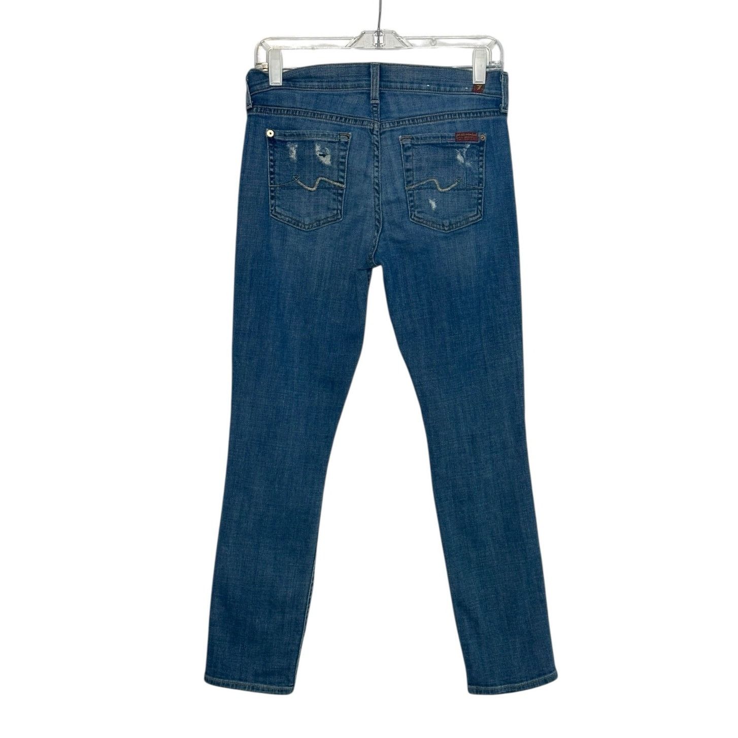 7 For All Mankind 7 for all mankind Josefina boyfriend button fly jeans size 0 Size 25" / US 0 / IT 36 - 2 Thumbnail