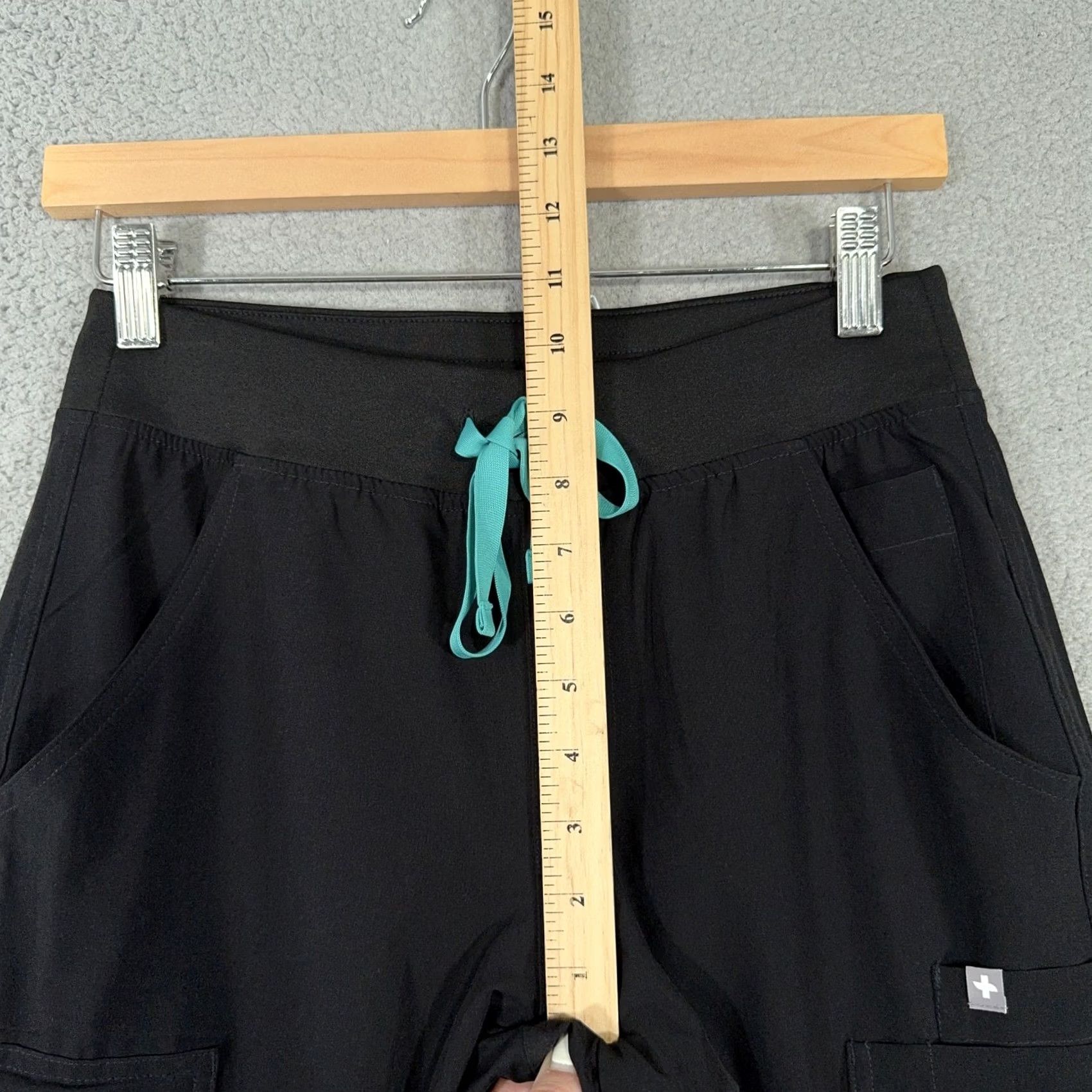 Vintage FIGS Yola Pants Womens XS Black FreeX Lined Scrub Technical Collection Medical Nursing Size 26" / US 2 / IT 38 - 7 Thumbnail